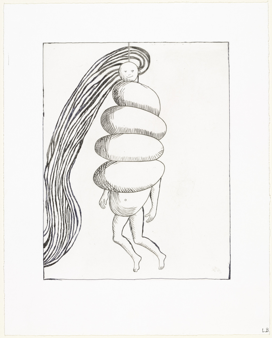 Louise Bourgeois. Spiral Woman, plate 2 of 7, from the portfolio, La Réparation. 2001