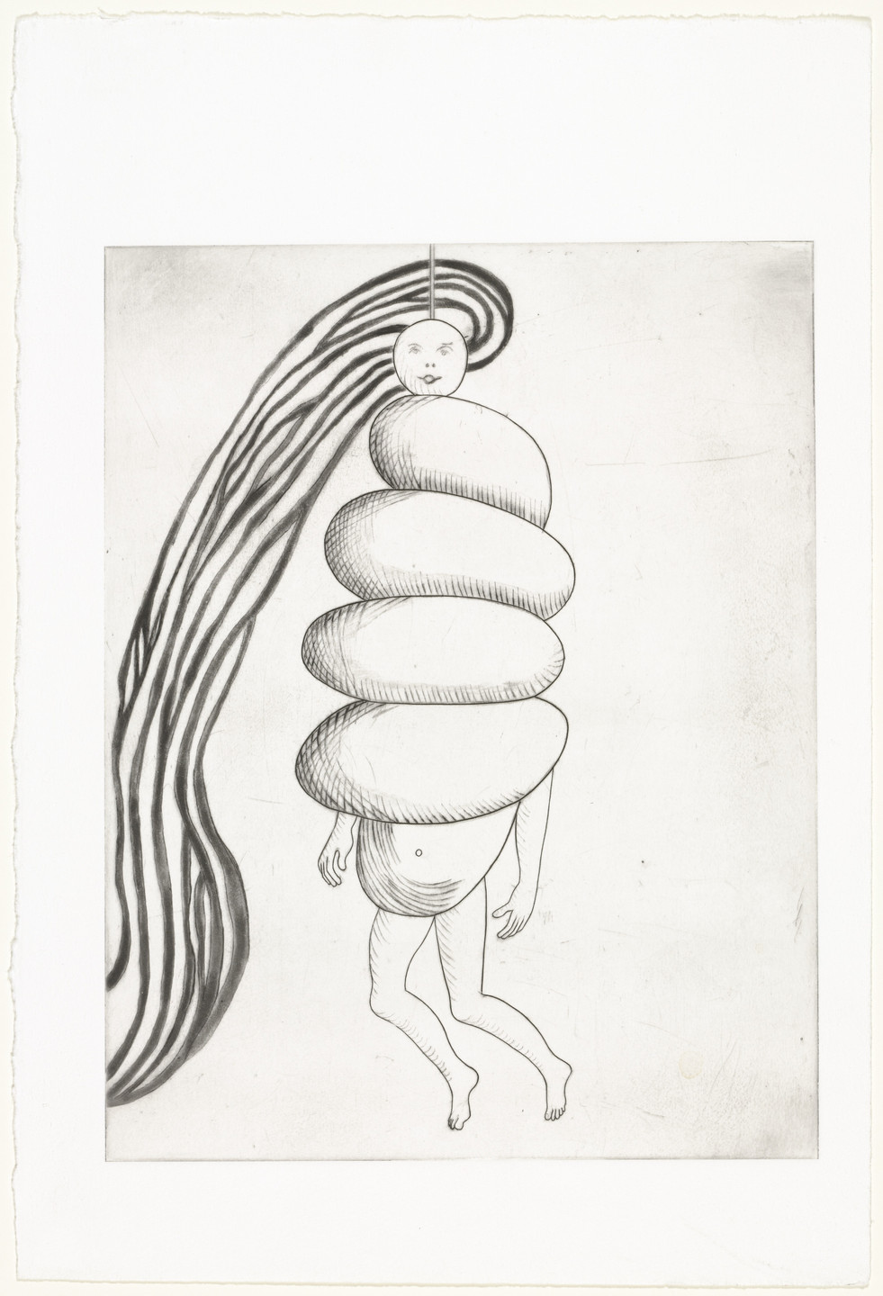 Louise Bourgeois. Spiral Woman, plate 2 of 7, from the portfolio, La Réparation. 2001