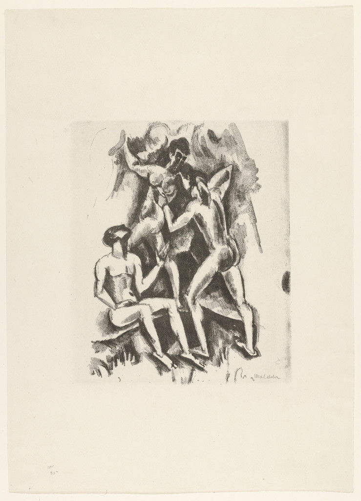 Three Figures - Wrestlers, Max Weber, 1916-19
