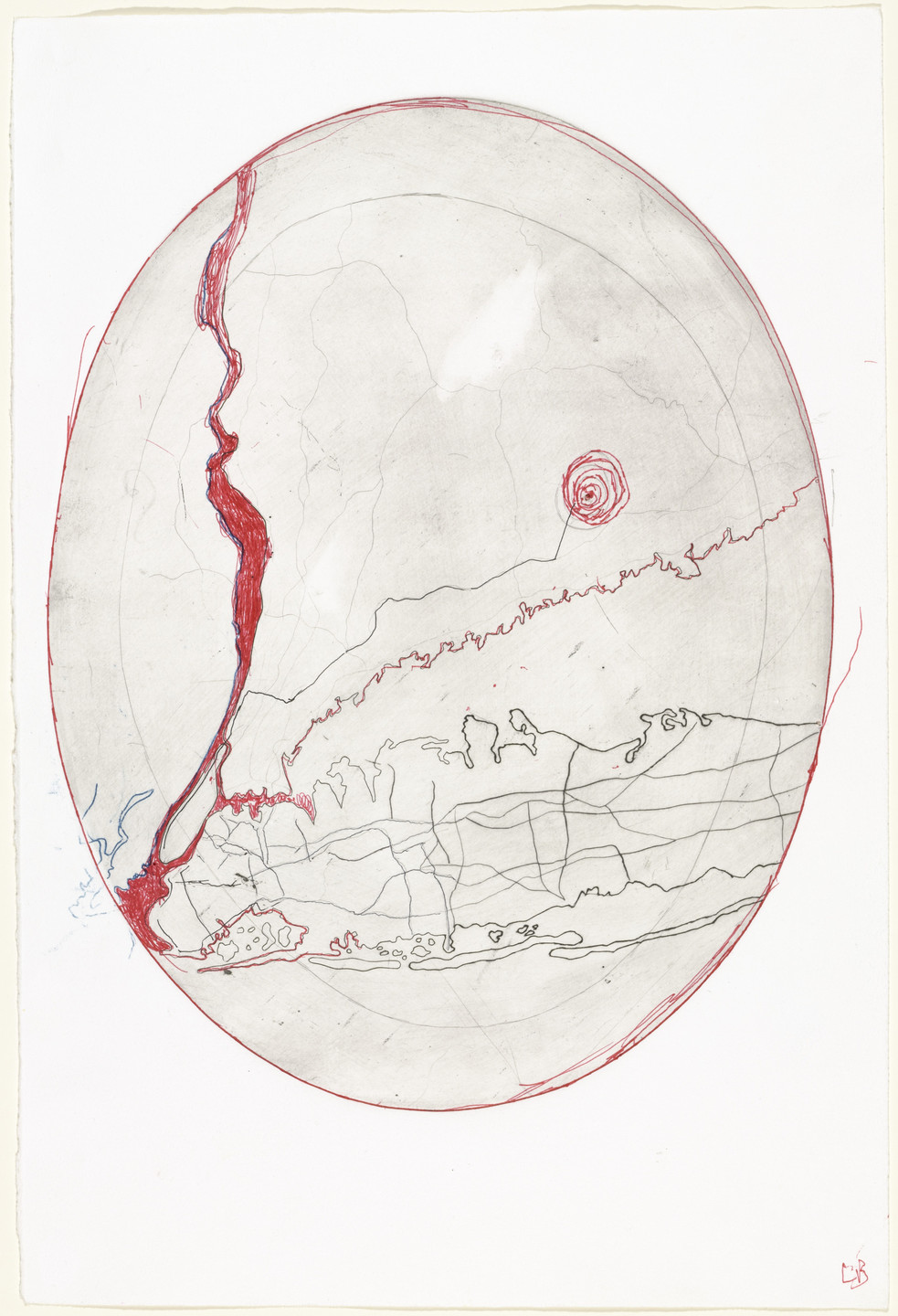Louise Bourgeois. Map of Connecticut and Long Island. 2001