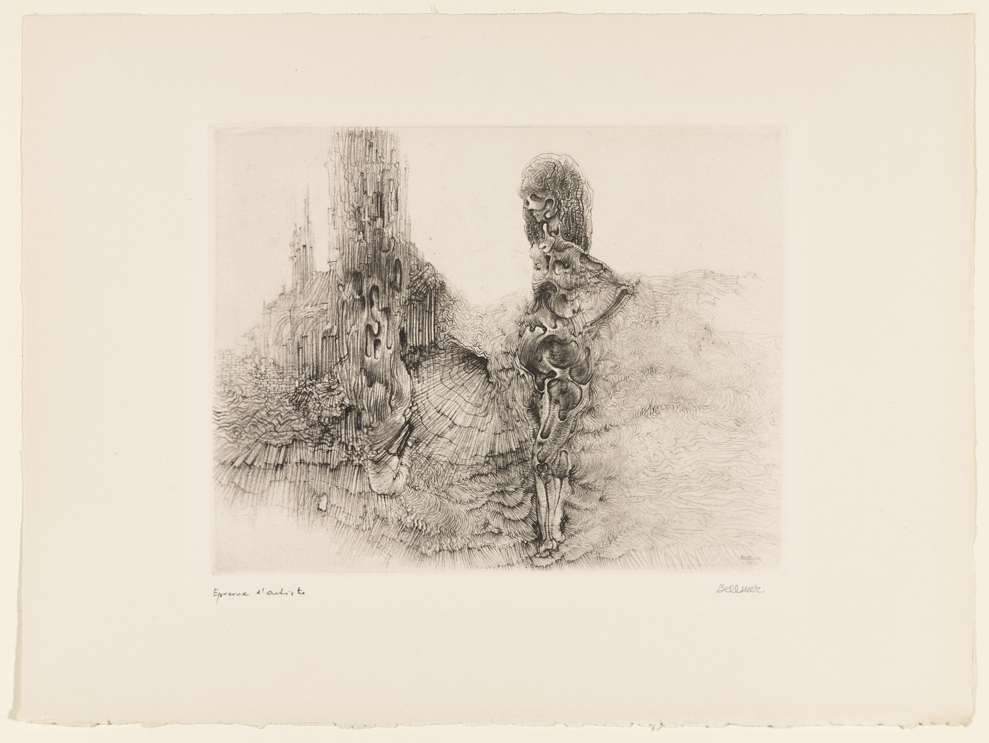 Hans Bellmer. The Woman at the Cathedral