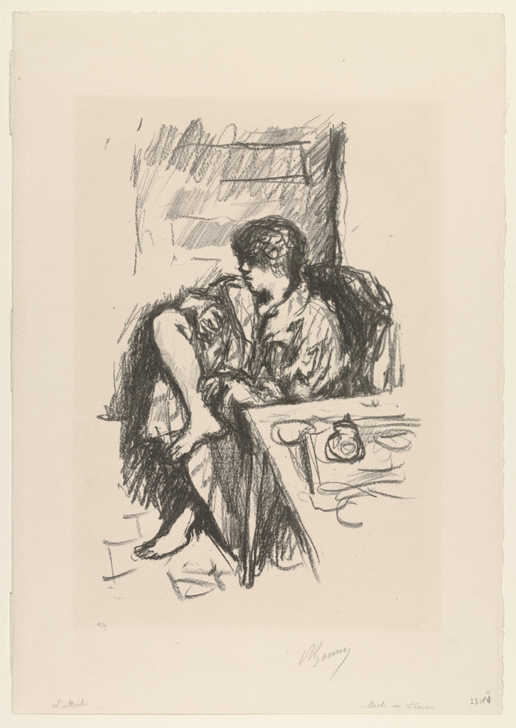 Woman Dressing, Seated (La Toilette Assise) from the portfolio Pierre Bonnard, Peintre et Lithographe