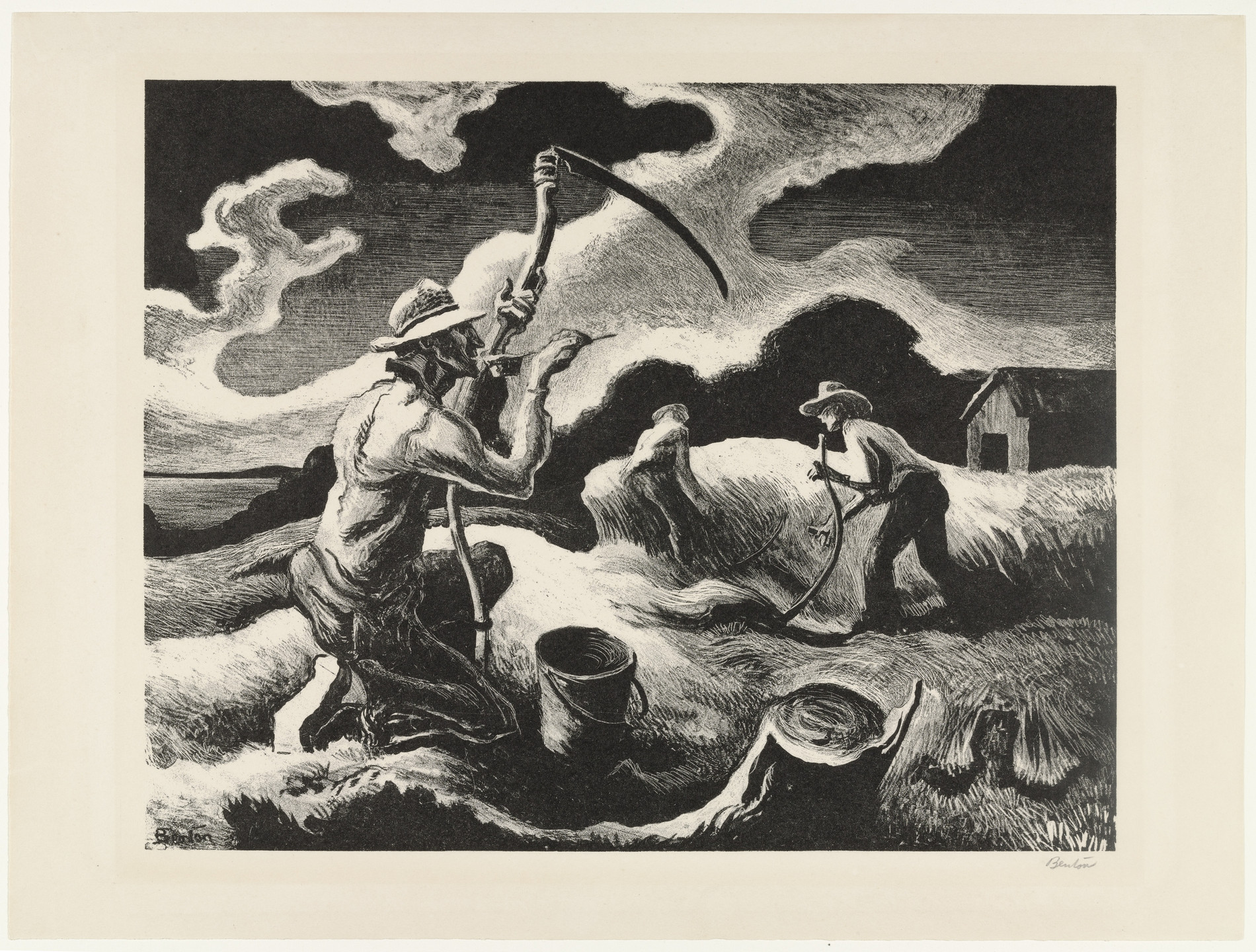 Thomas Hart Benton. Island Hay. (1945)