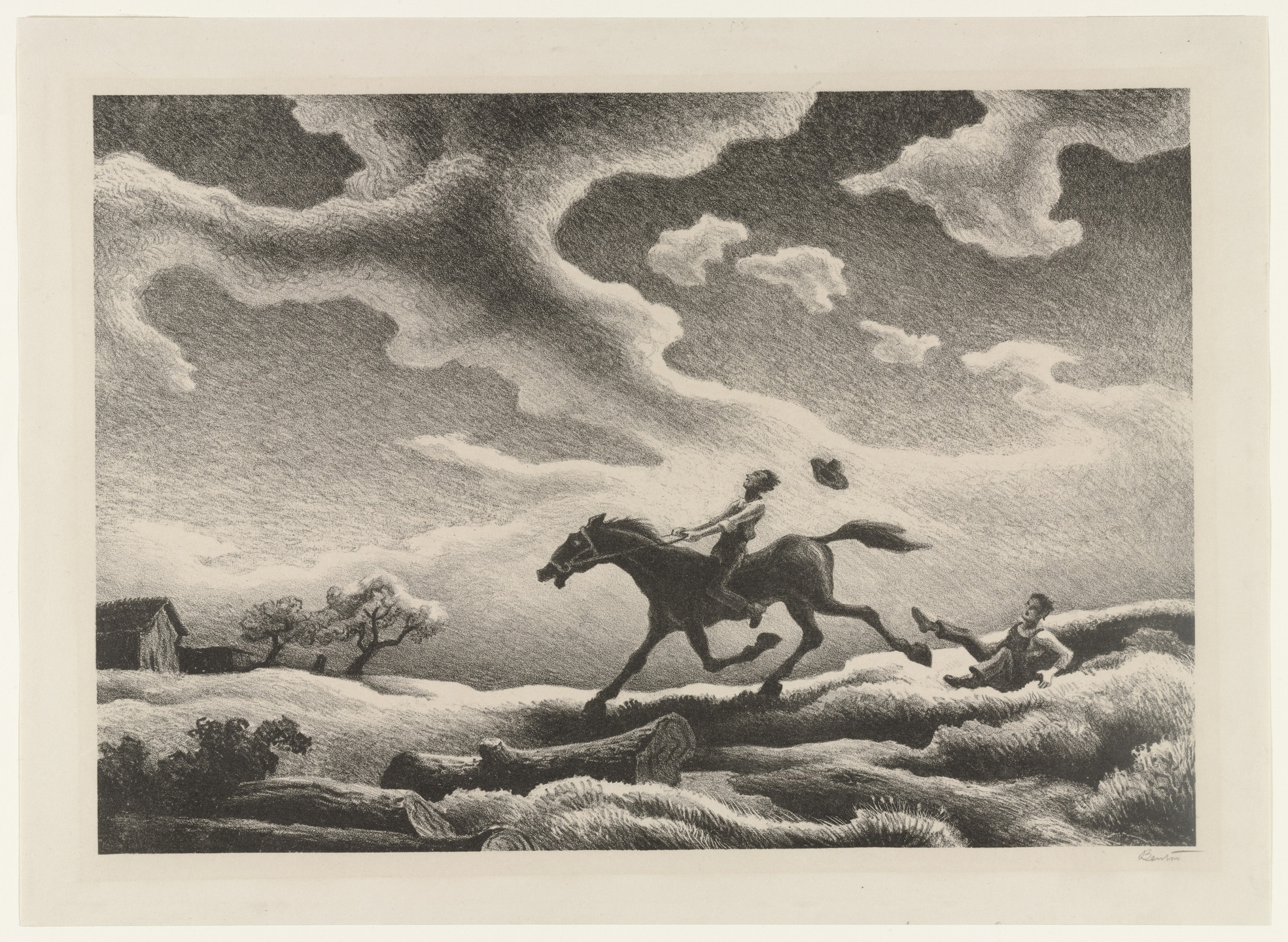 Thomas Hart Benton. Spring Tryout. (1943)