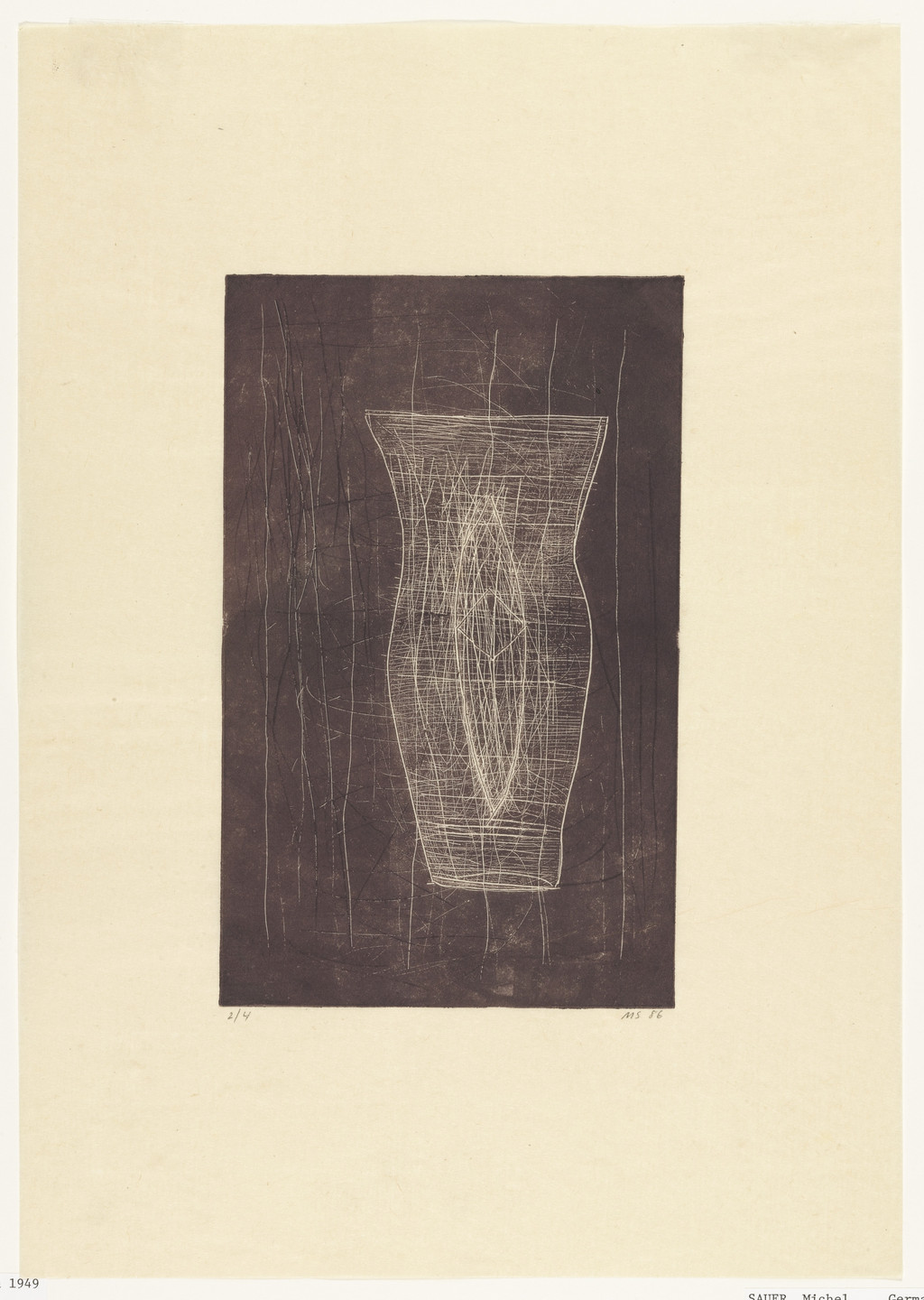 Michel Sauer. Vase. 1986