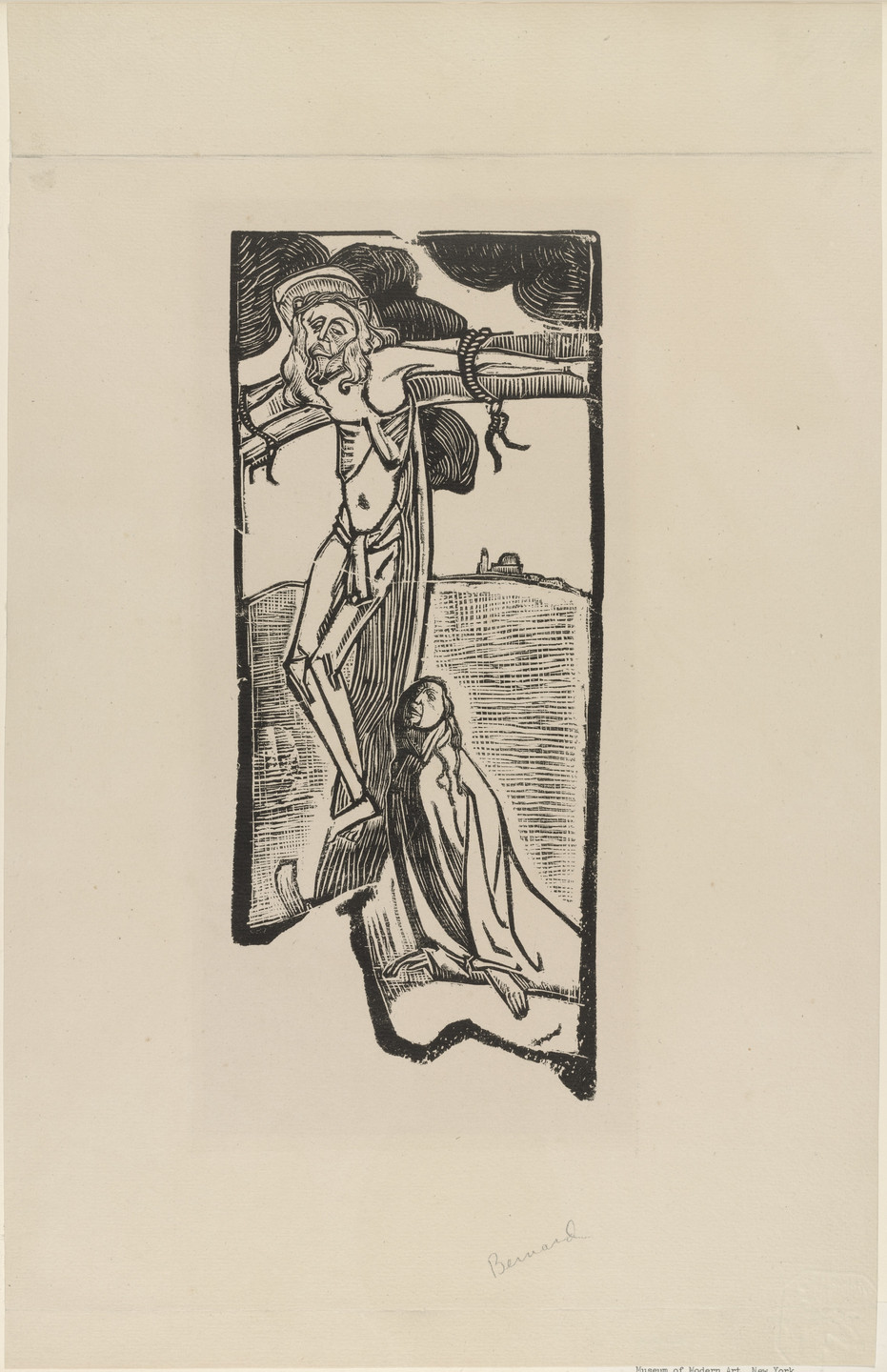 Émile Bernard. Christ from the portfolio The Original Print (L&#39;Estampe originale), no. V. c. 1890-91, published 1894