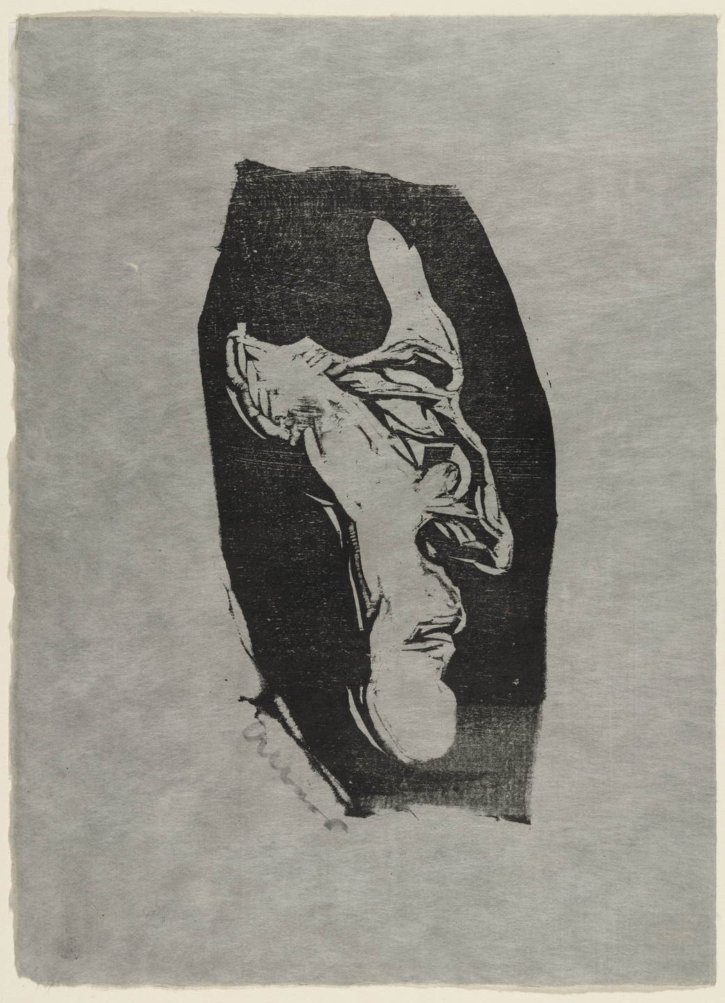Josef Albers 版画 Josef Albers. Self Portrait (right profile). c. 1916 | MoMA