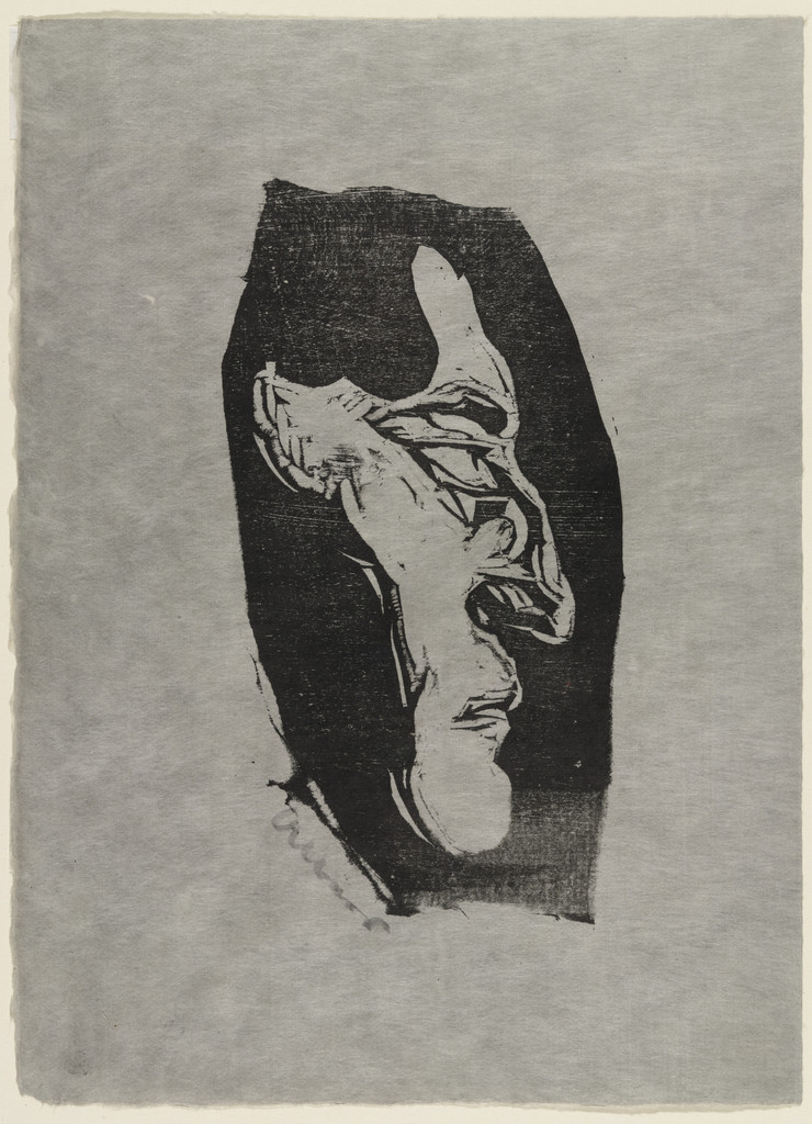 Self Portrait (right profile), Josef Albers, c. 1916