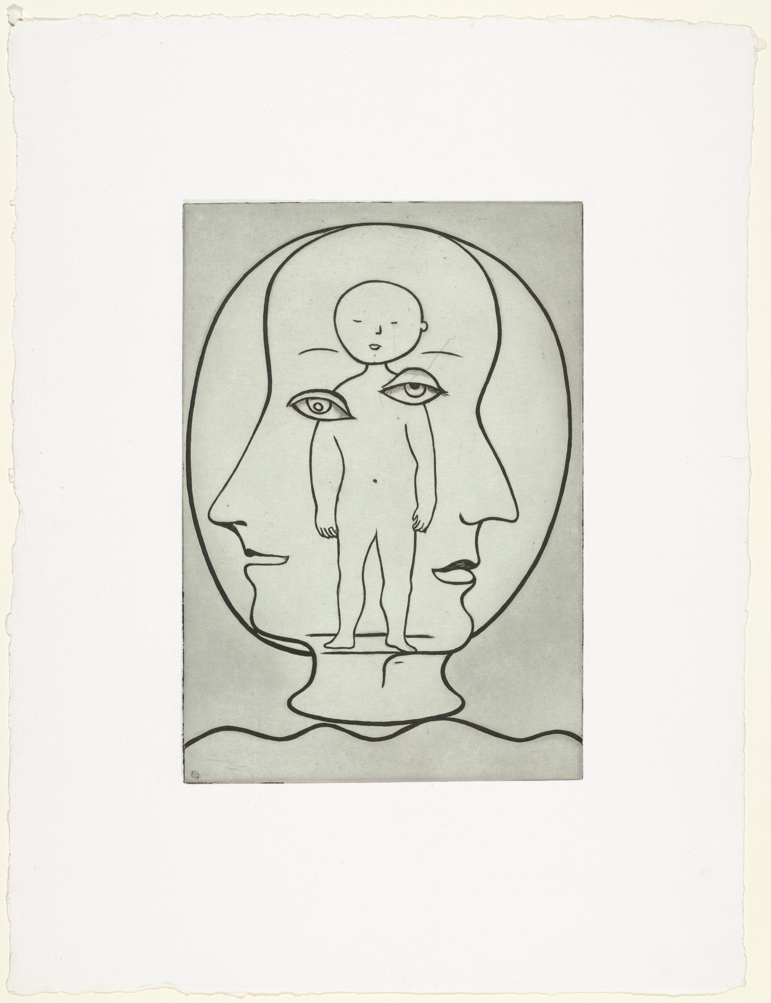 Louise Bourgeois. Self Portrait, version 1 of 2, state V of VI, variant