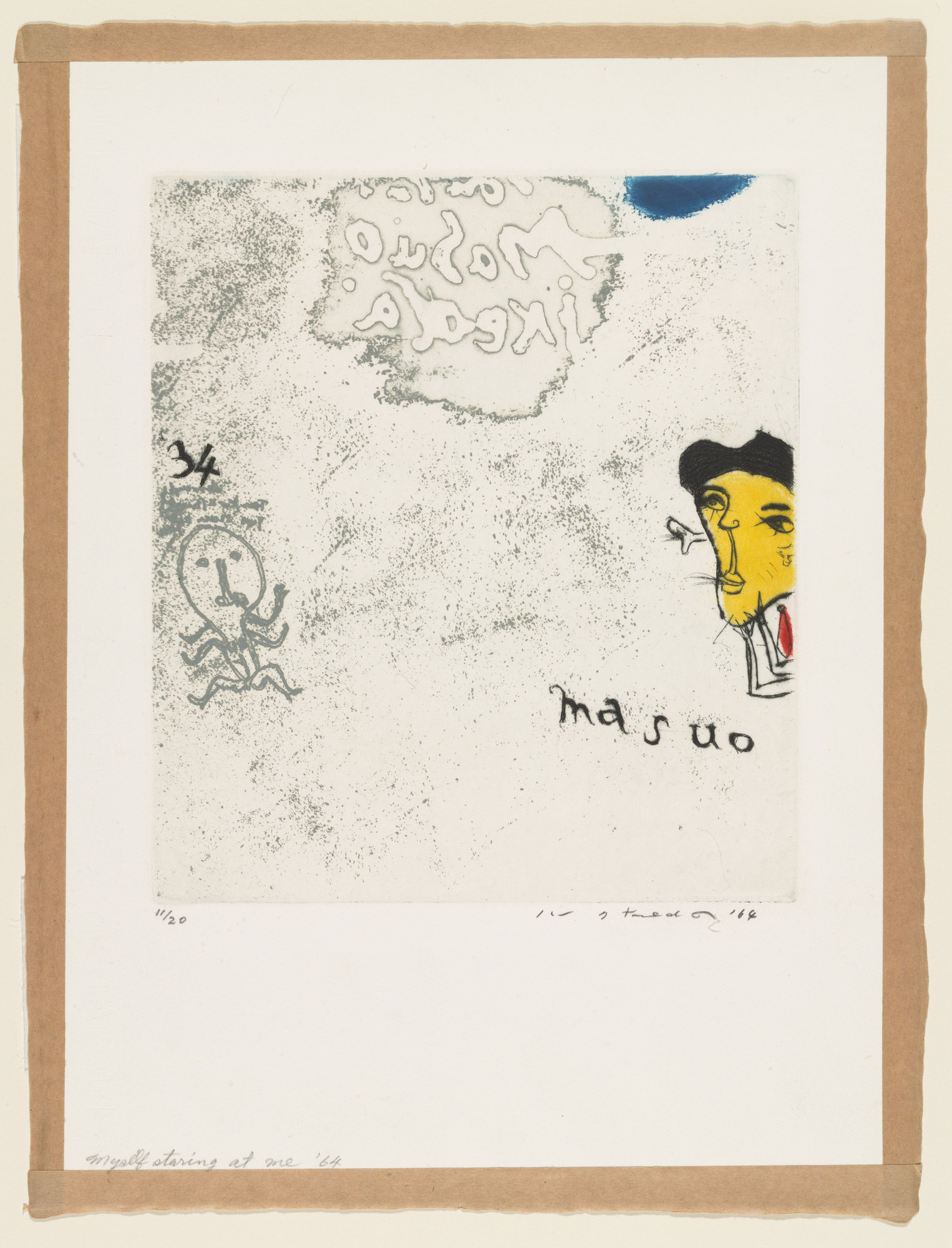 Ikeda Masuo (池田満寿夫). Me Staring at Myself