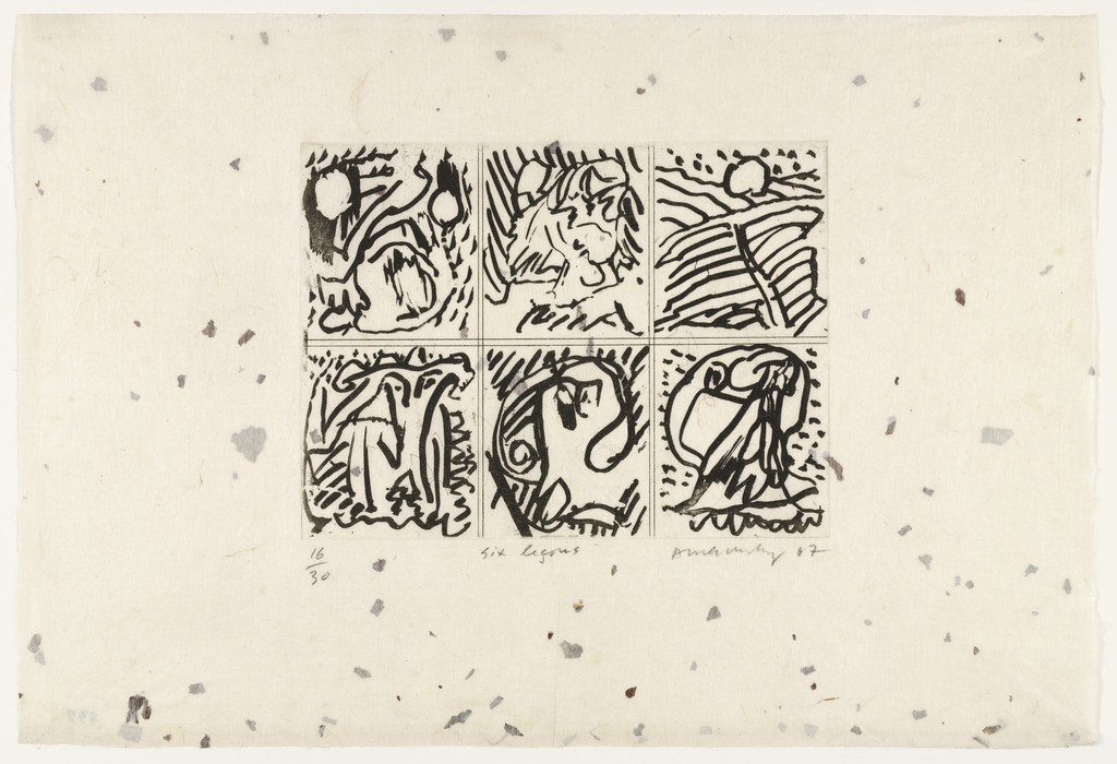 Six Lessons (Six Leçons), Pierre Alechinsky, 1967