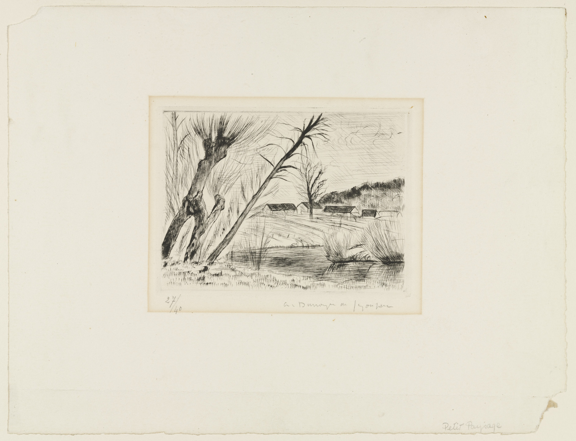 André Dunoyer de Segonzac. Little Landscape. (1923)