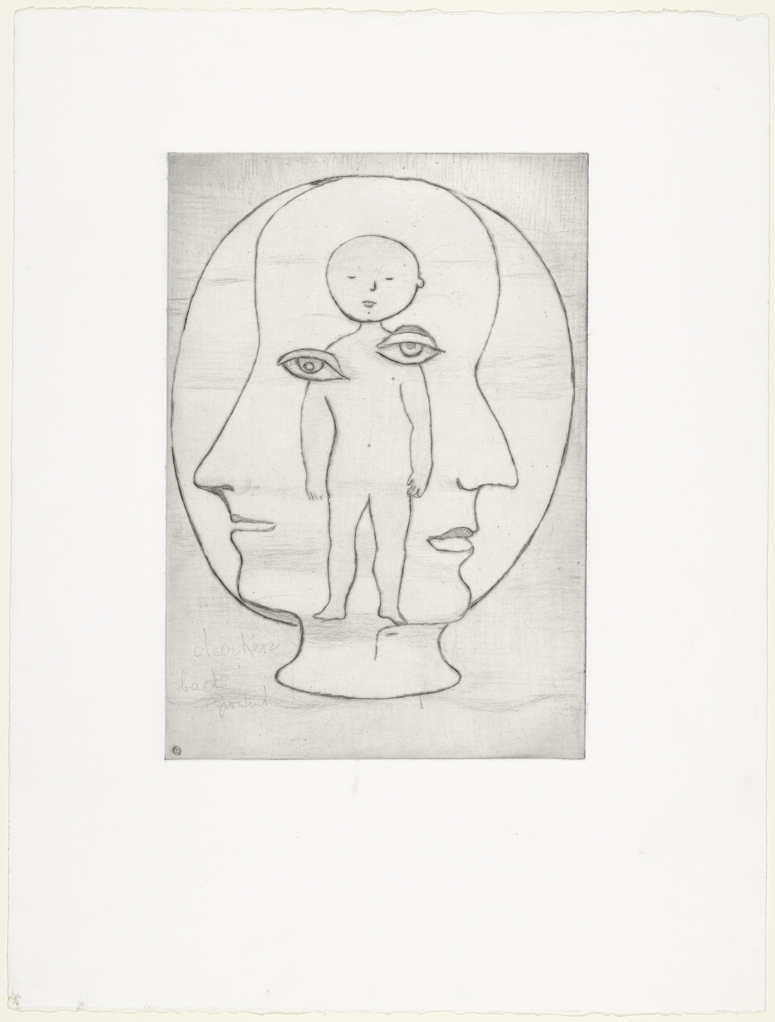 Louise Bourgeois. Self Portrait, version 1 of 2, state I of VI, variant