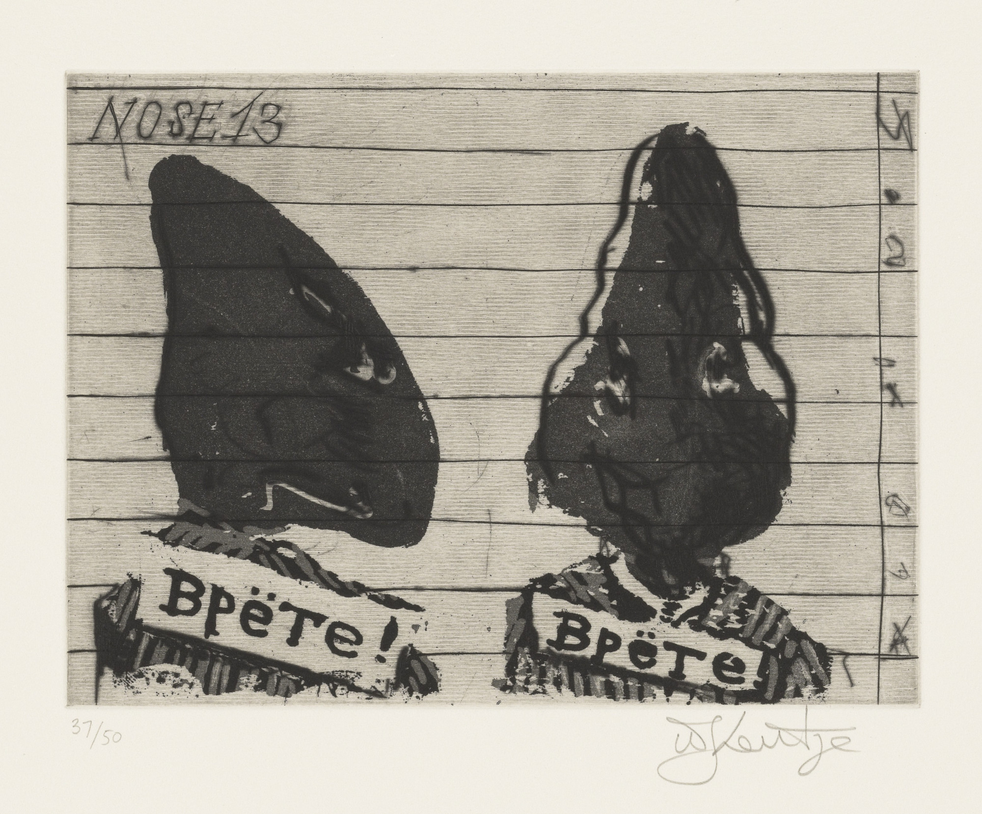 William Kentridge. Nose 13 from Nose