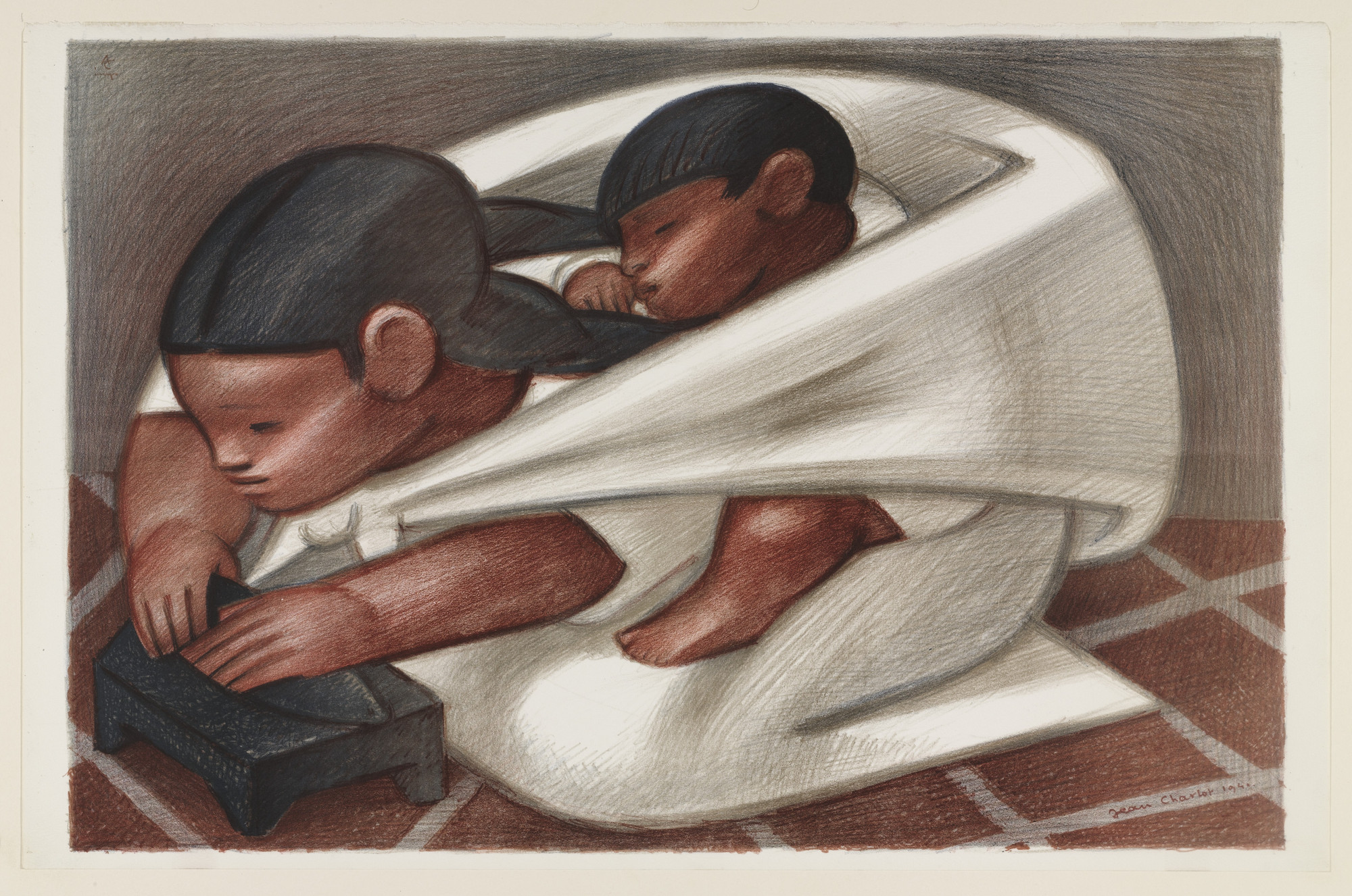 Jean Charlot. Tortillera with Child