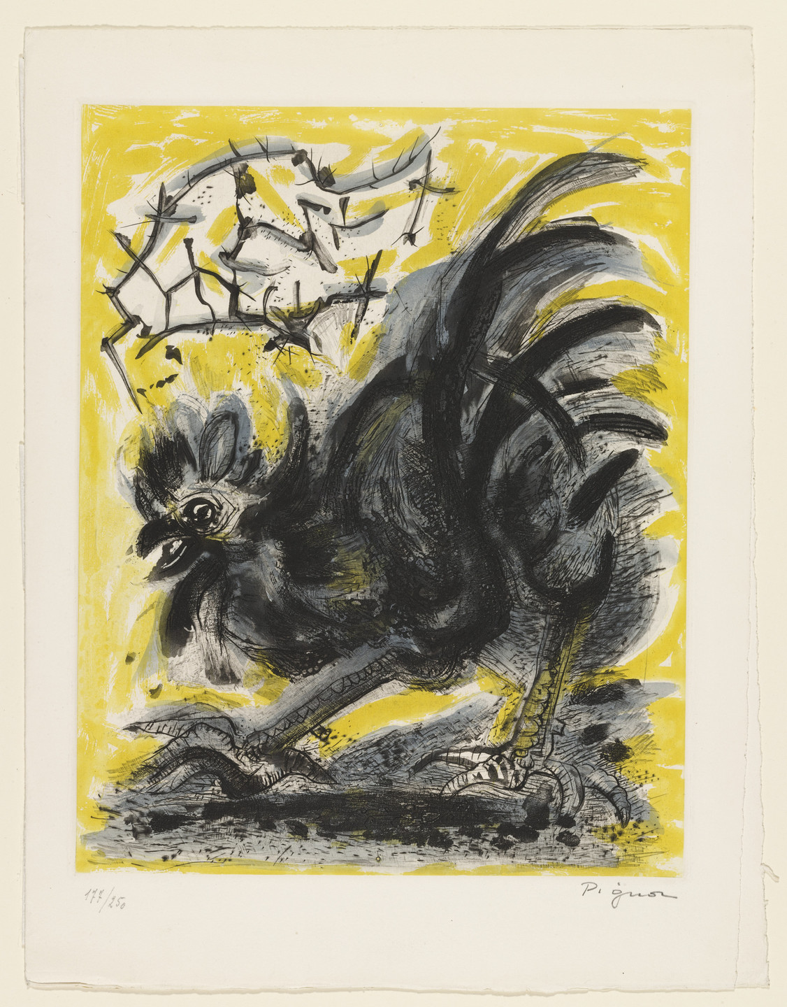 Édouard Pignon. Cock. 1958