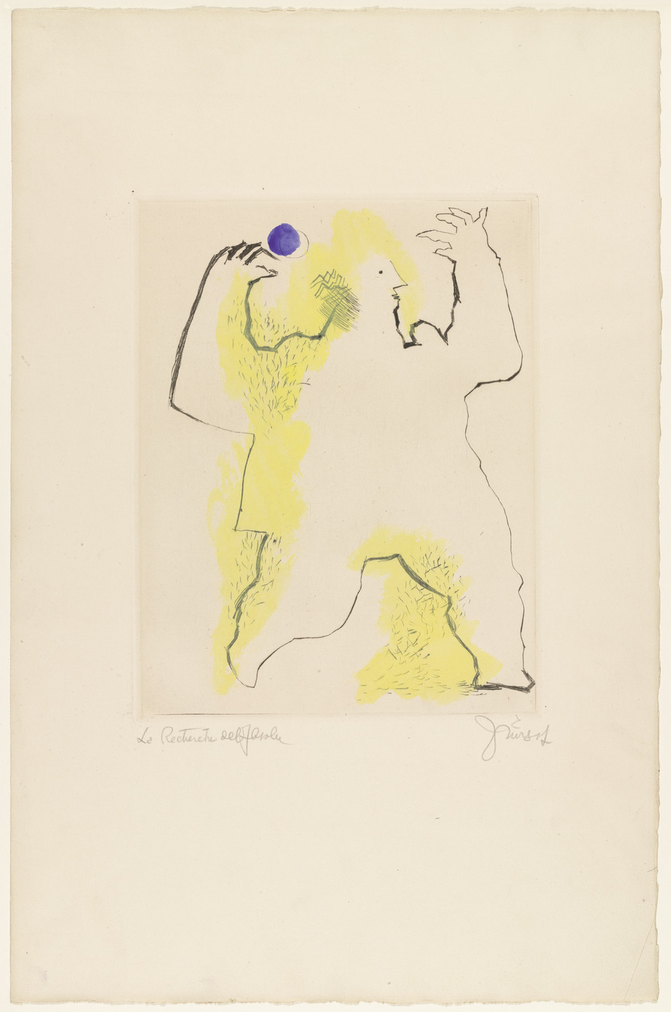 Jean Lurçat. The Quest for the Absolute , plate from the illustrated book Baroques. 1925