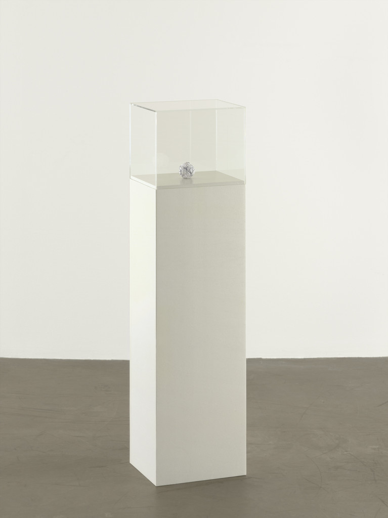 Work No. 301: A sheet of paper crumpled  into a ball
