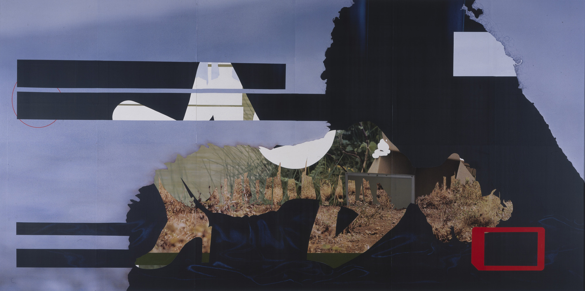 Angus Fairhurst. Four billboards, body and text removed. 2003