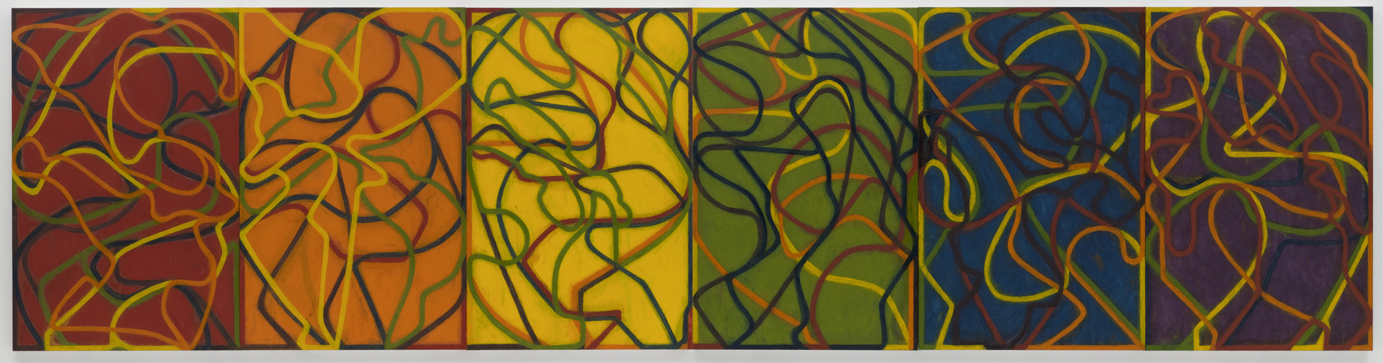 Brice Marden. The Propitious Garden of Plane Image, Third Version. 2000-06