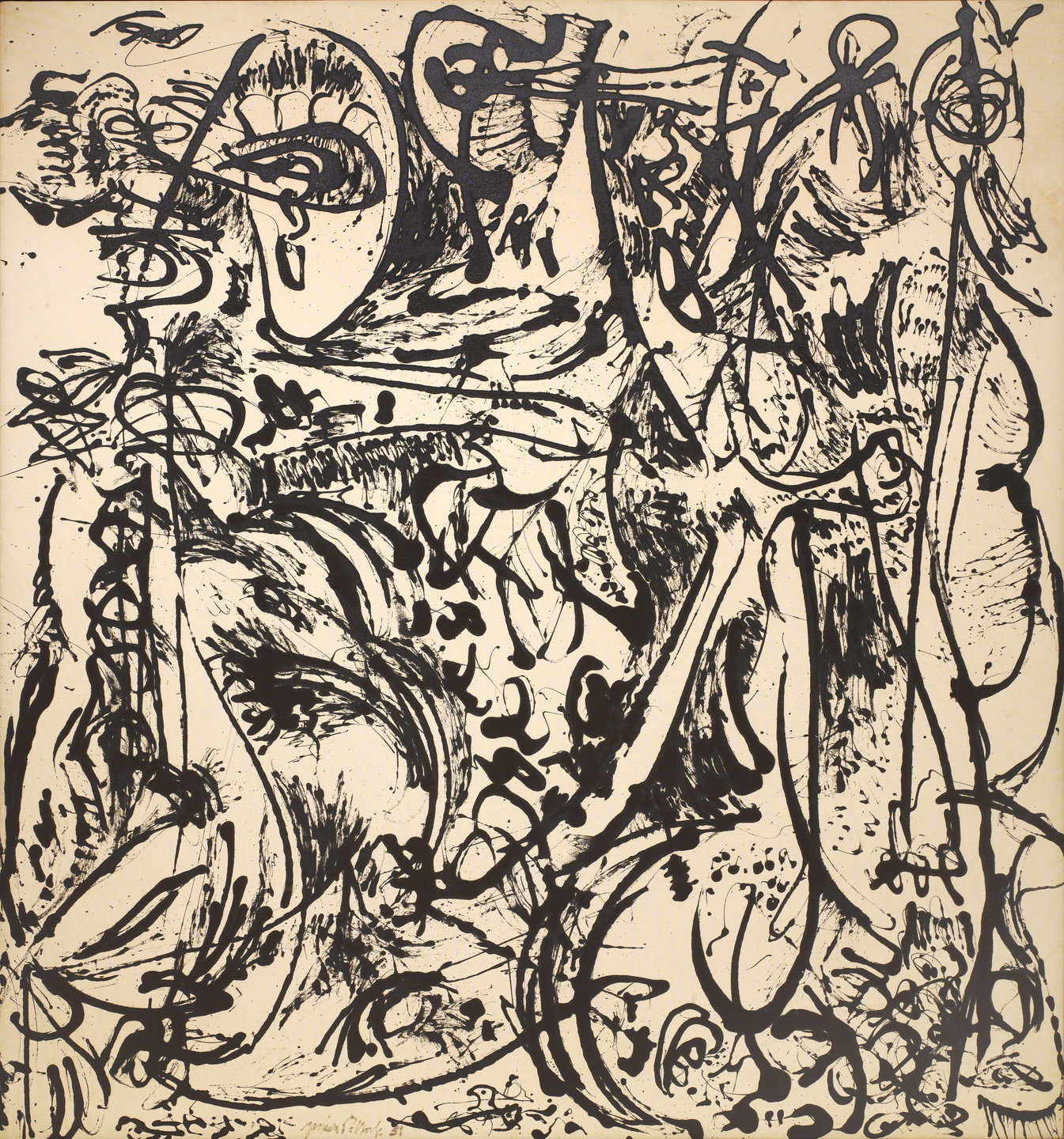 Jackson Pollock. Echo: Number 25, 1951. 1951