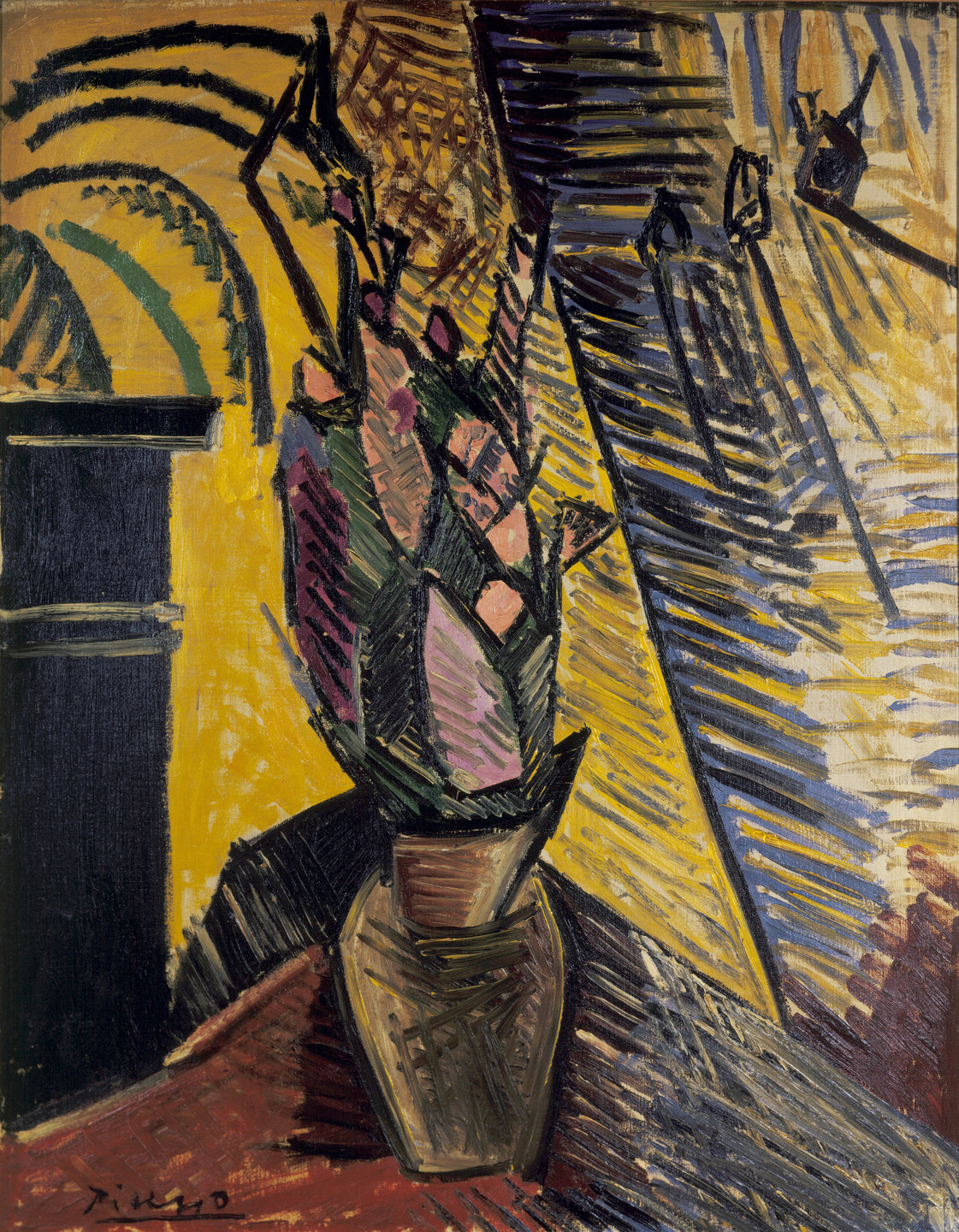 Pablo Picasso. Vase of Flowers. Paris, spring 1908