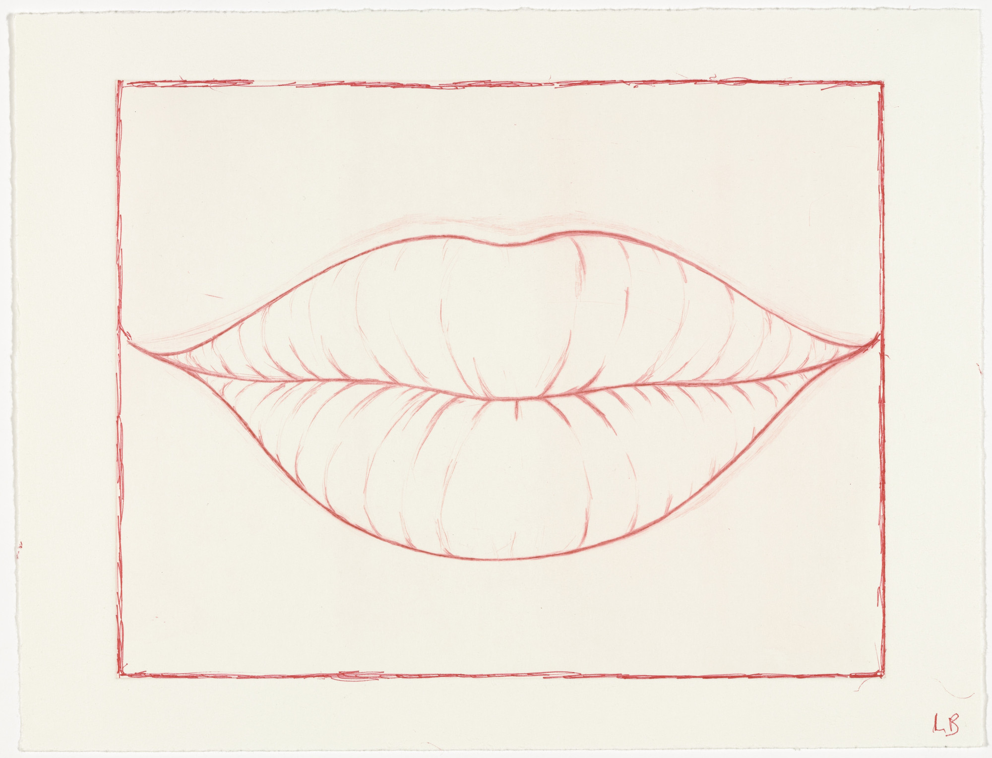Louise Bourgeois. Lips, state III of VII, variant
