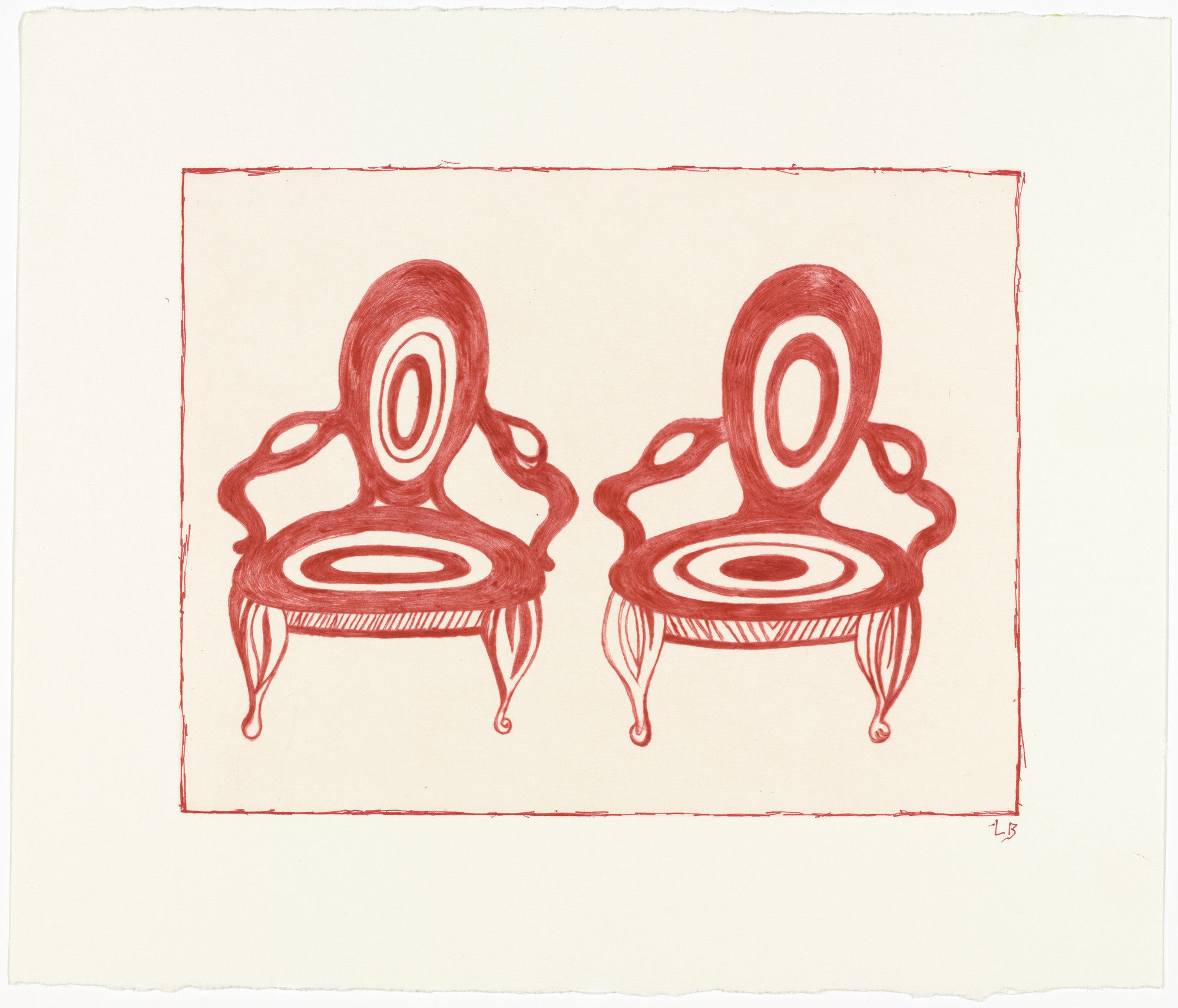 Louise Bourgeois. Twosome, version 3 of 3, only state, variant