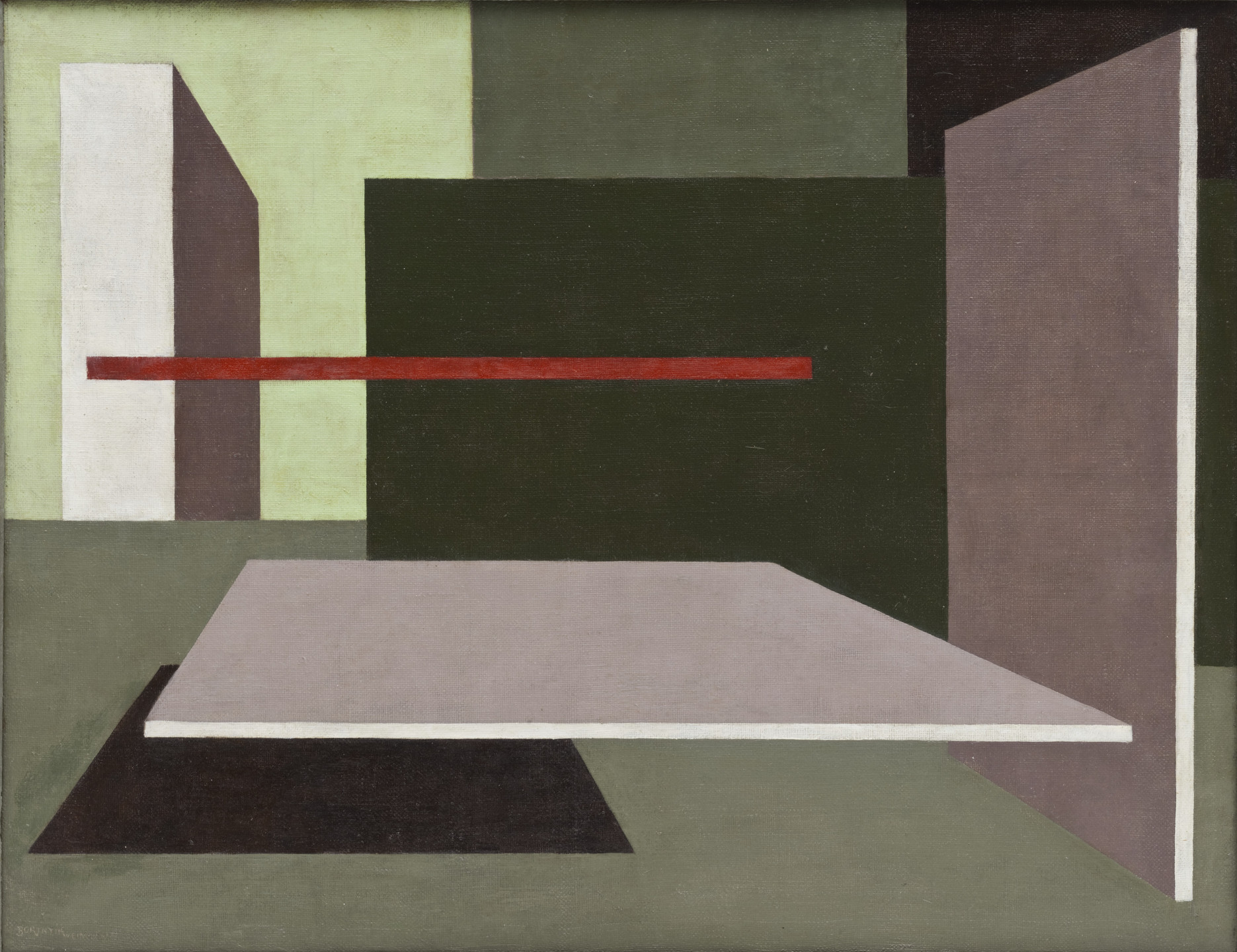Sándor (Alexander) Bortnyik. Geometric Forms in Space. 1923