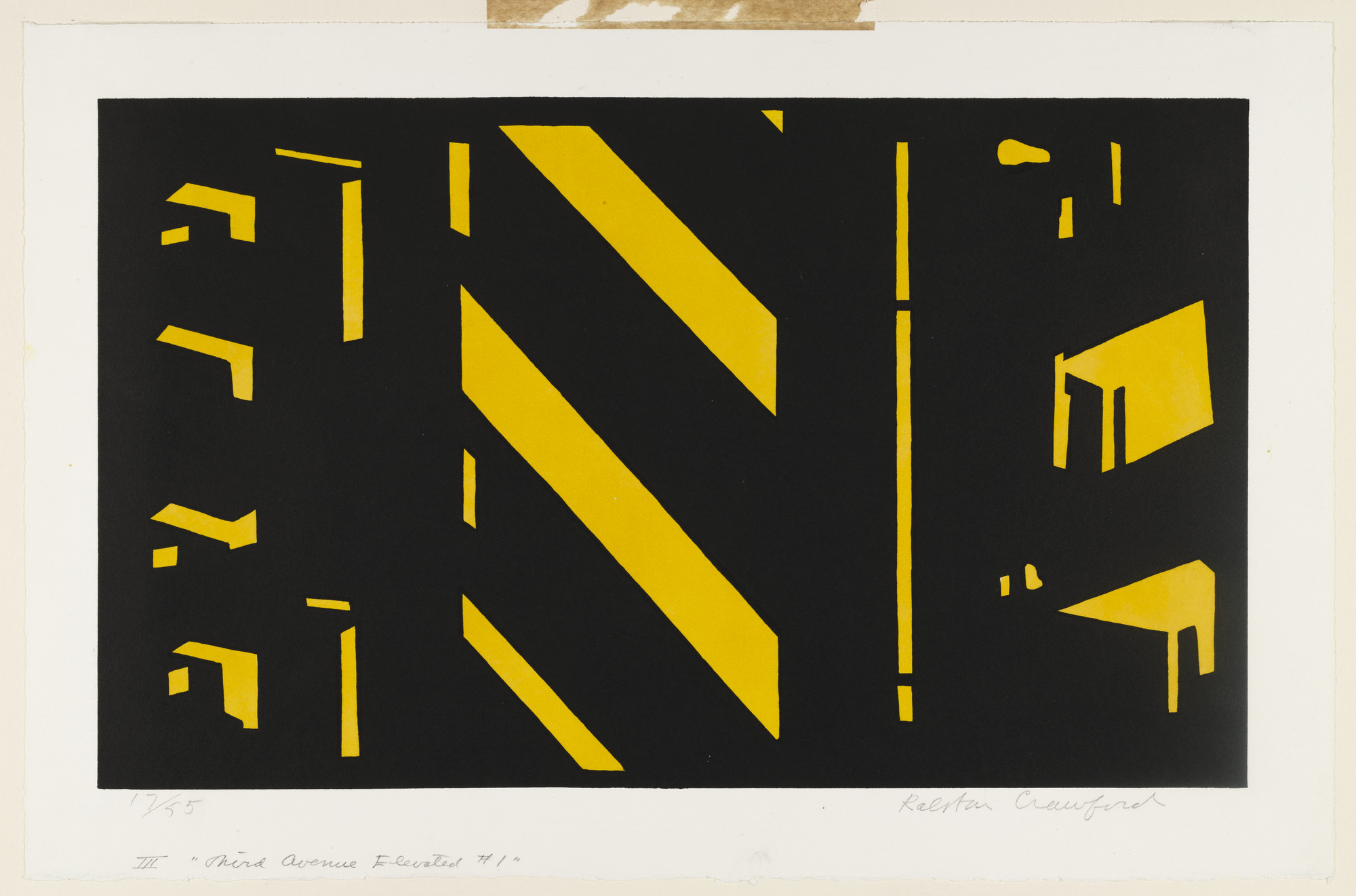 Ralston Crawford. Third Avenue Elevated #1. 1952