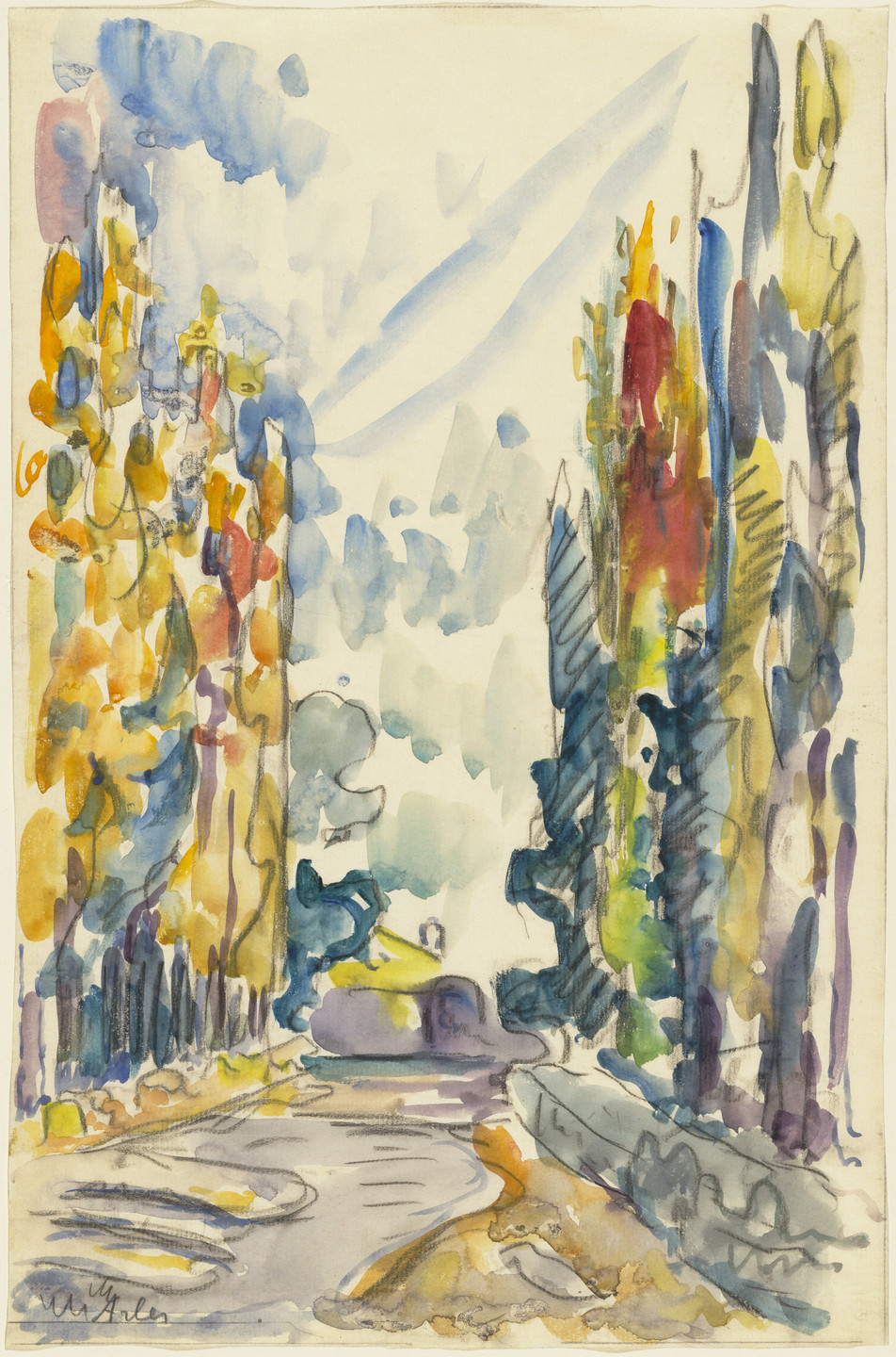 Paul Signac. Les Alyscamps, Arles. 1904