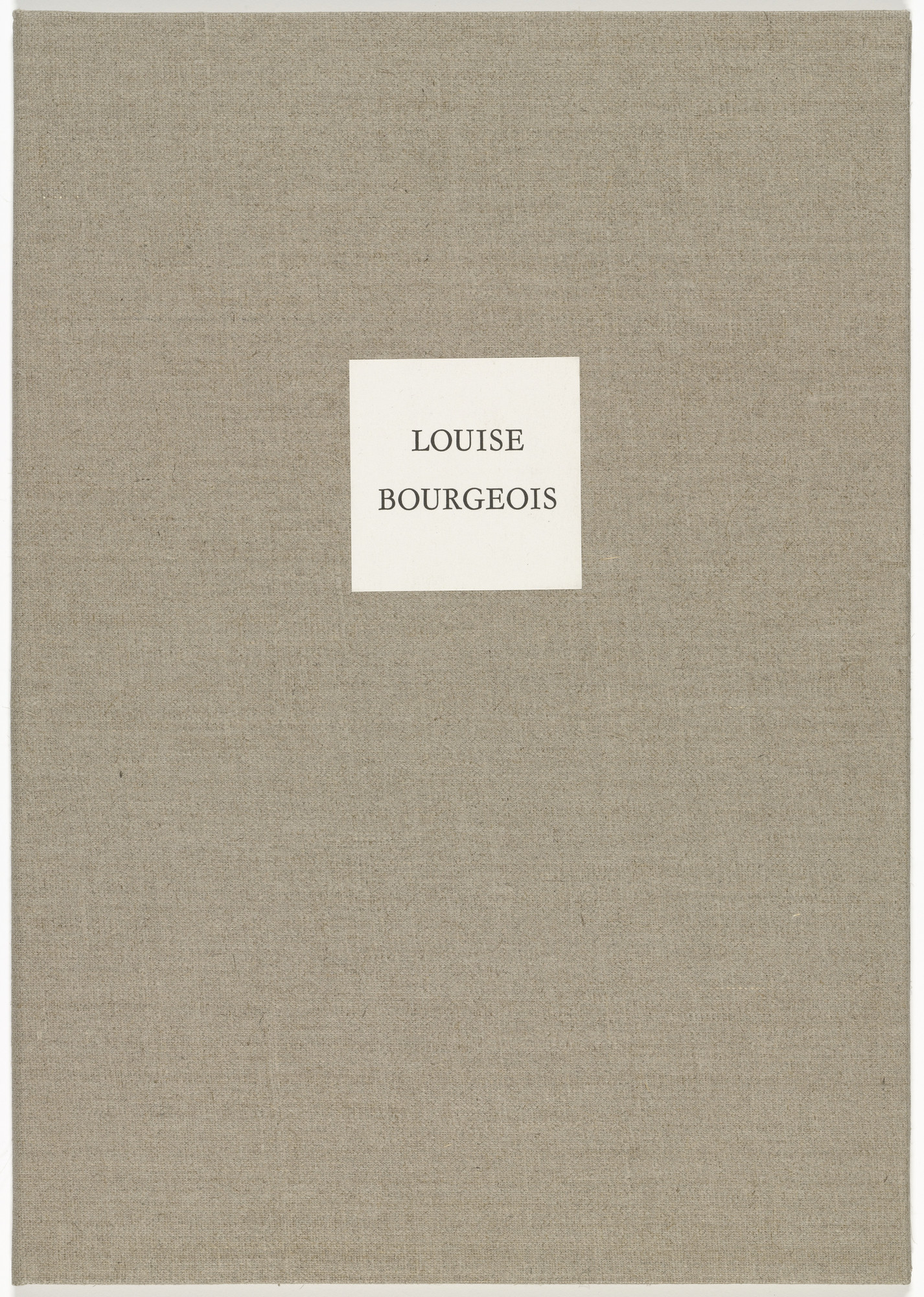 Louise Bourgeois. Quarantania