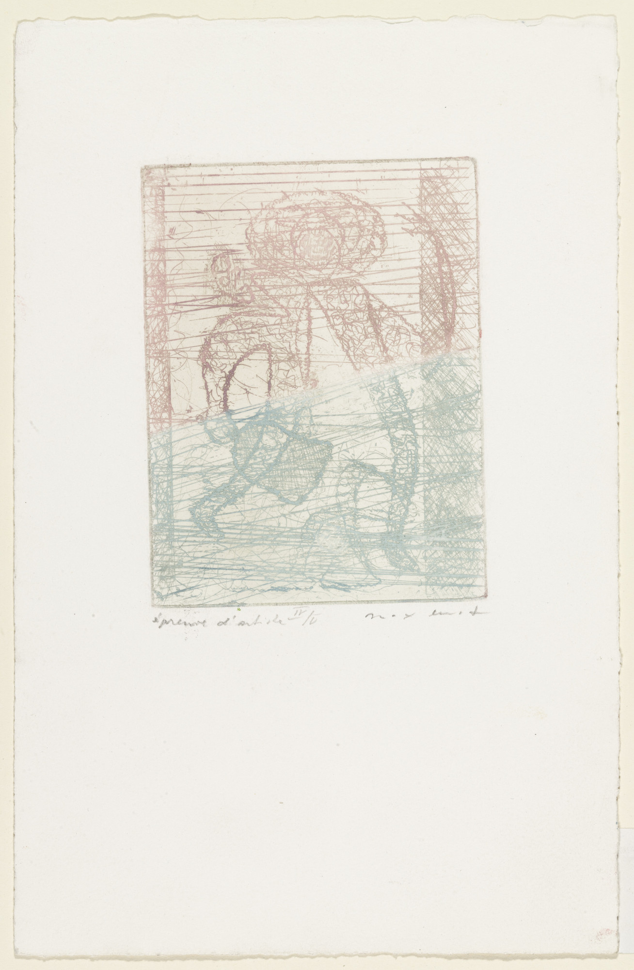 Max Ernst. The Bell Ringer or Map of the Ocean ( Le Sonneur ou Carte de l'océan )