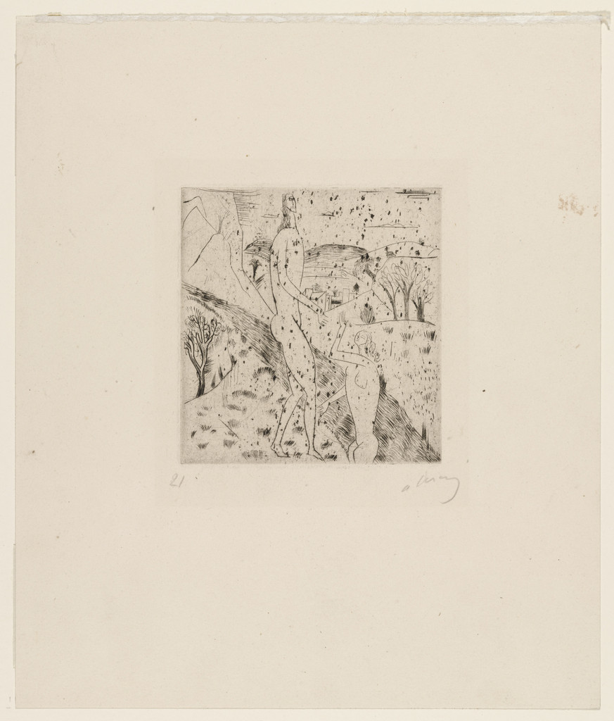 Two Nudes in a Landscape