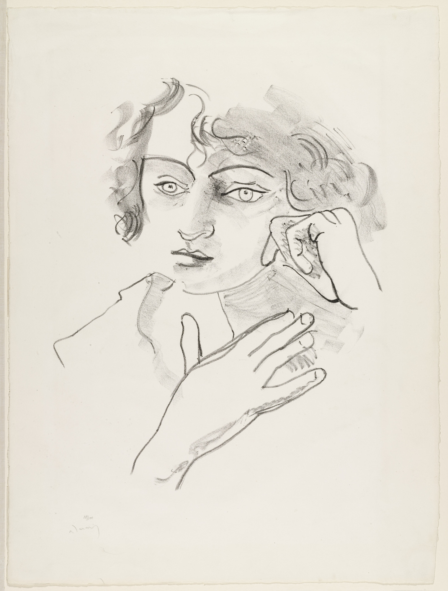André Derain. Head of a Woman from the portfolio Metamorphoses