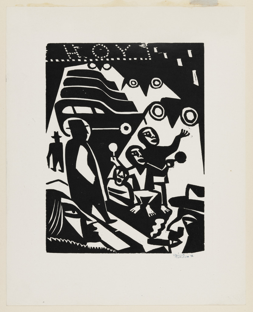 The Theater Exit (La Salida del Teatro) from the portfolio City Night Life (Vida Nocturna de la Ciudad)