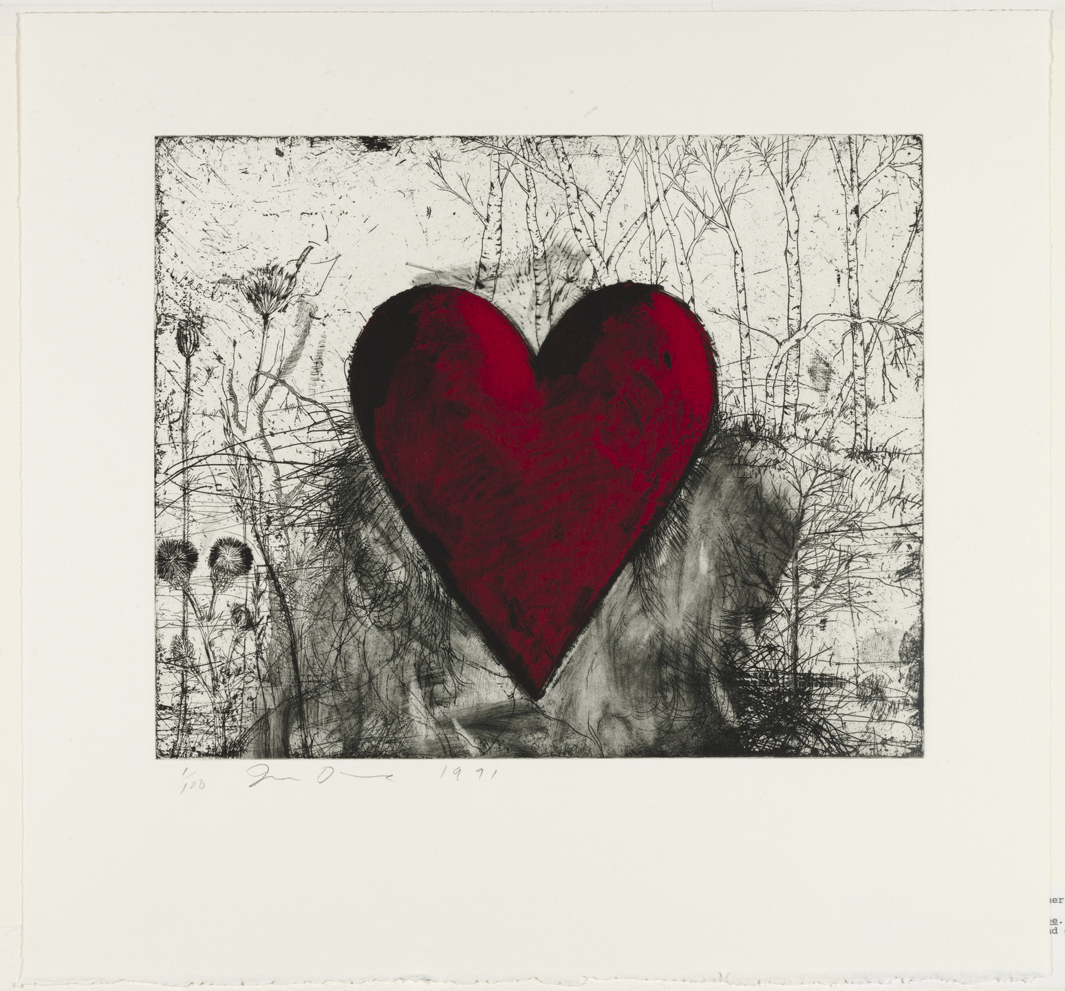 Jim Dine. The Little Heart in the Landscape. 1991