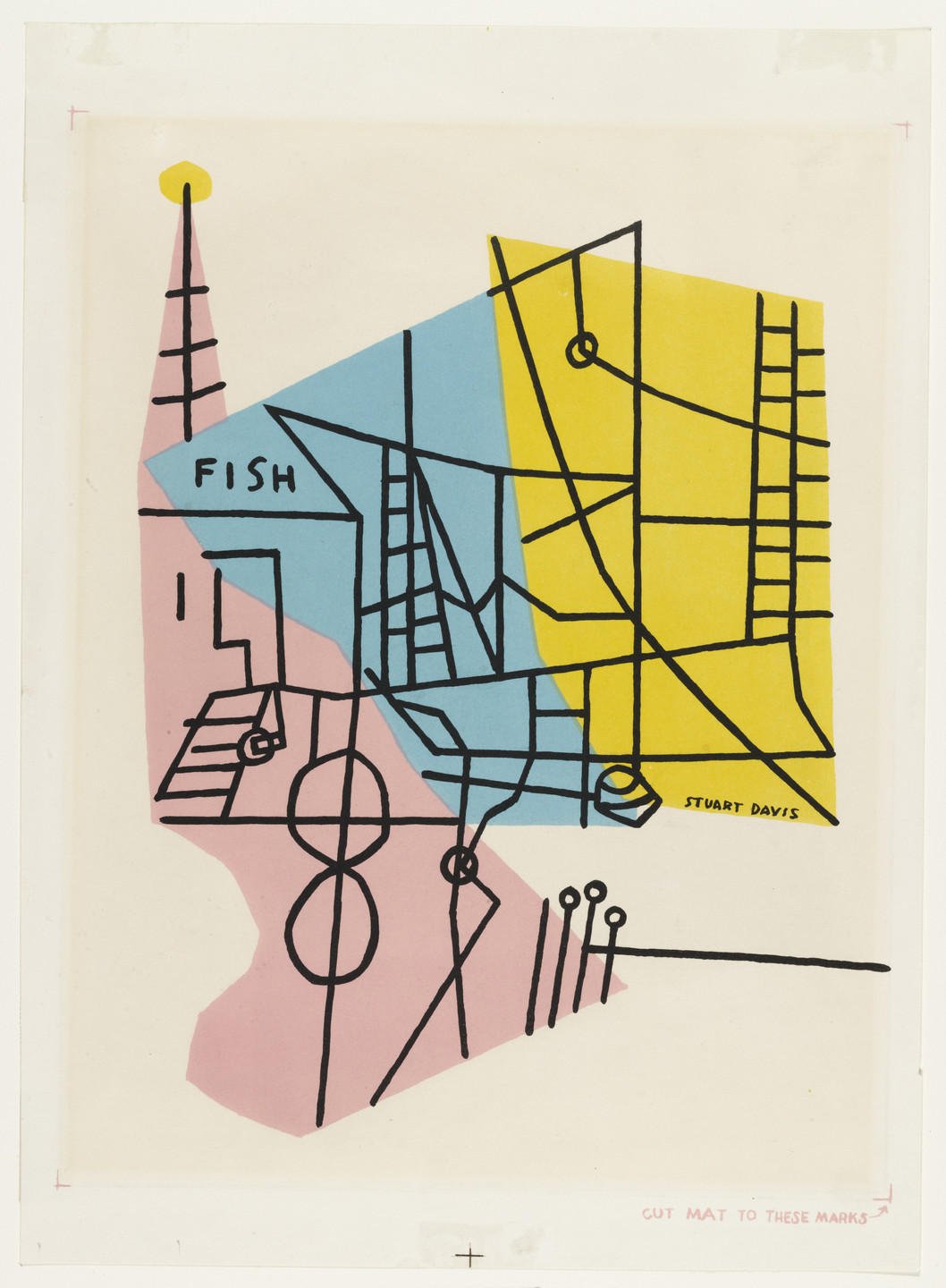 Stuart Davis. Shapes of Landscape Space (Landscape Space No