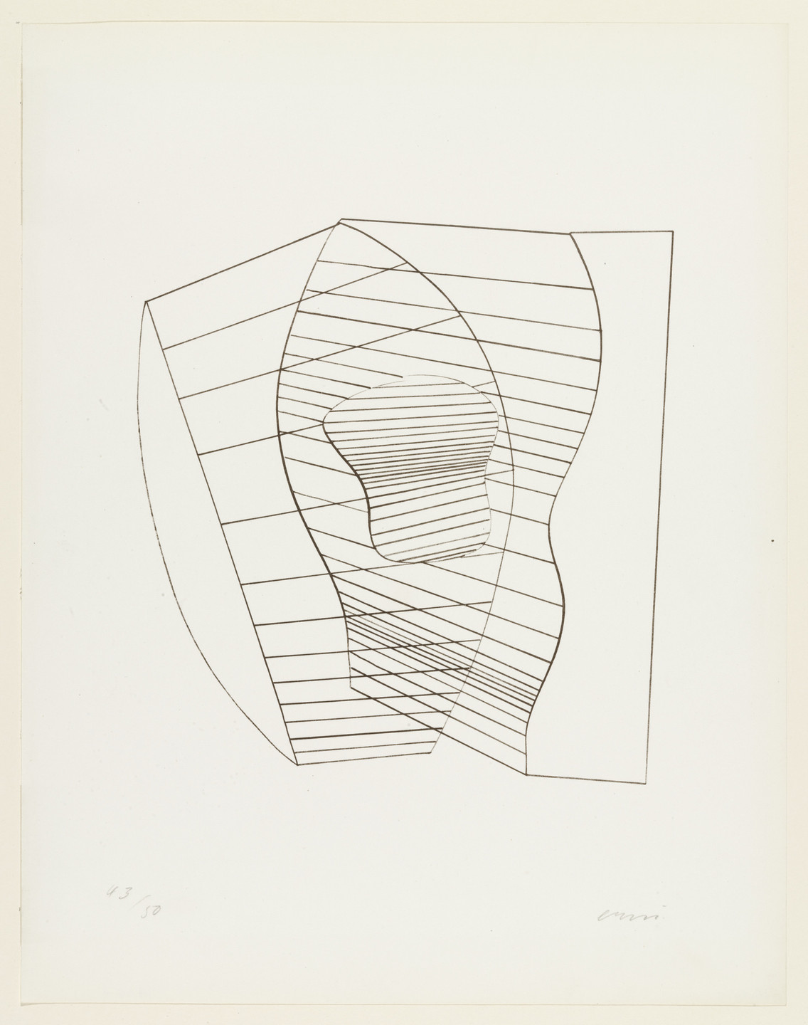 Hans Erni. Abstraction II (plate, folio 11) from 23 Gravures. 1935