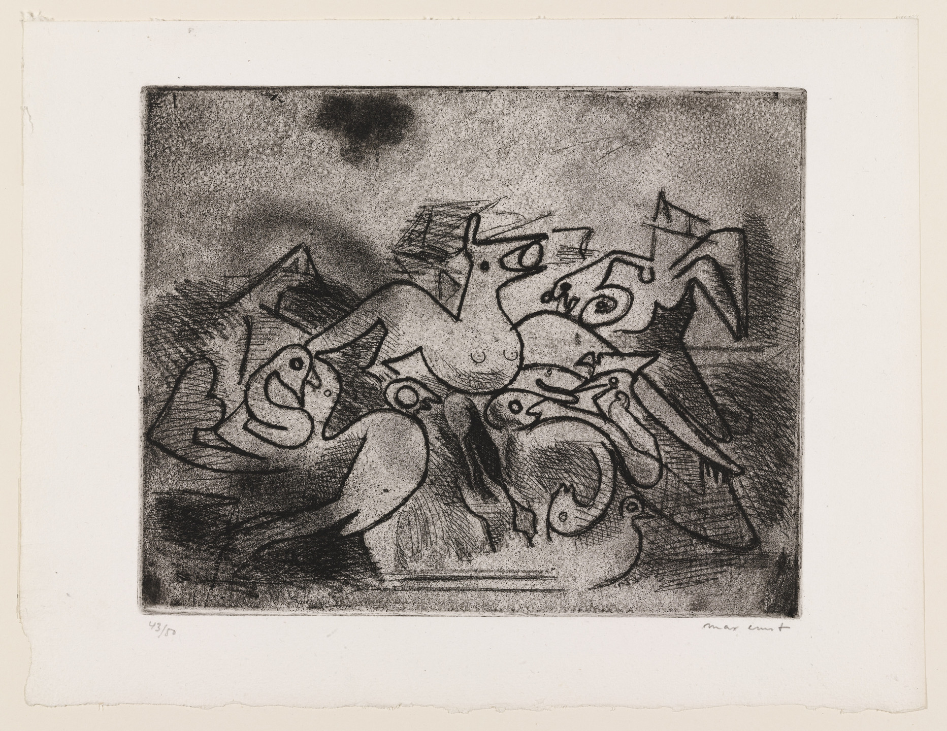 Max Ernst. Plate (folio 13) from 23 Gravures. 1930, published 1935