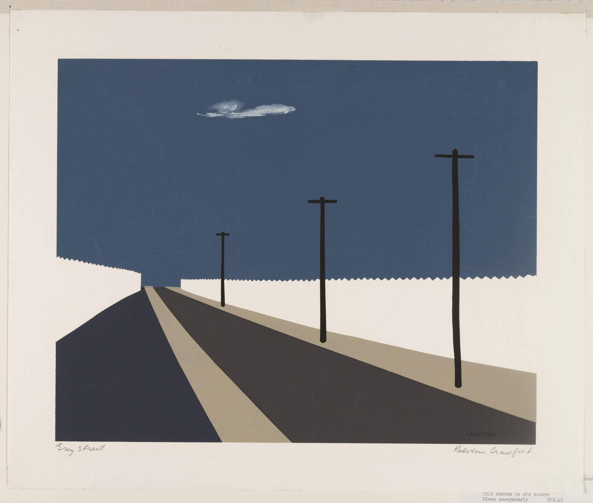 Ralston Crawford. Gray Street. 1941 | MoMA