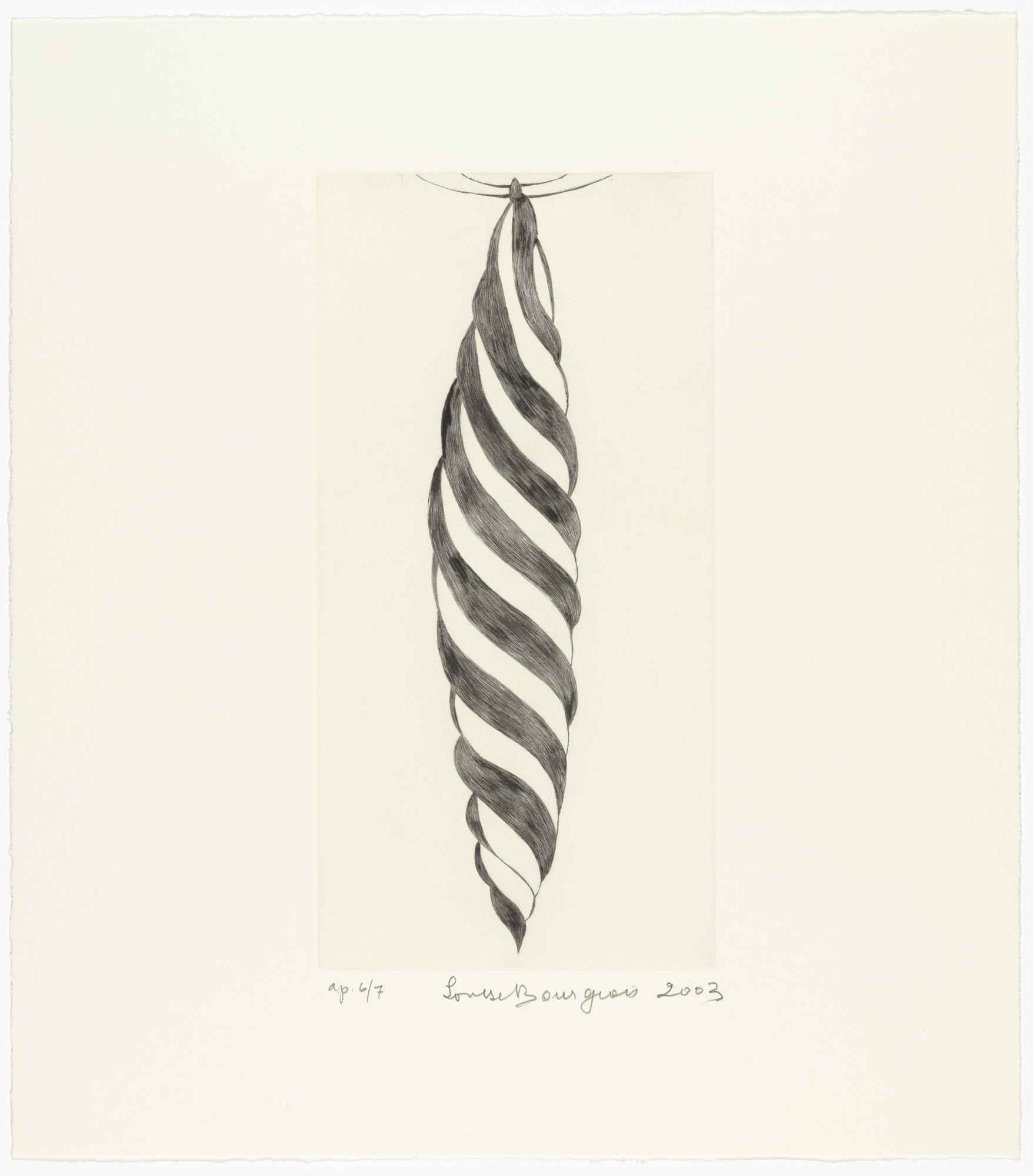 Louise Bourgeois. Cocoon , plate 6 of 7, from the portfolio, La Réparation