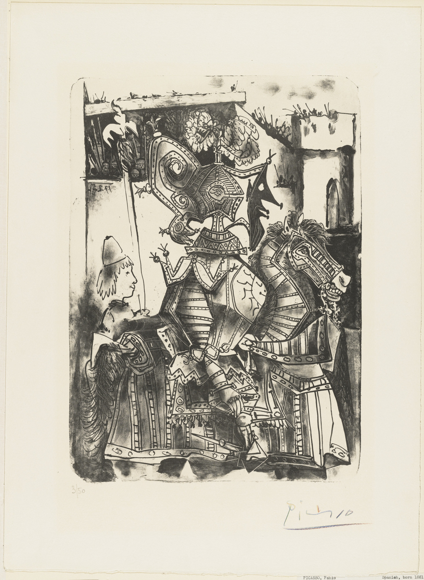 Pablo Picasso. The Knight and the Page (Le Chevalier et la Page