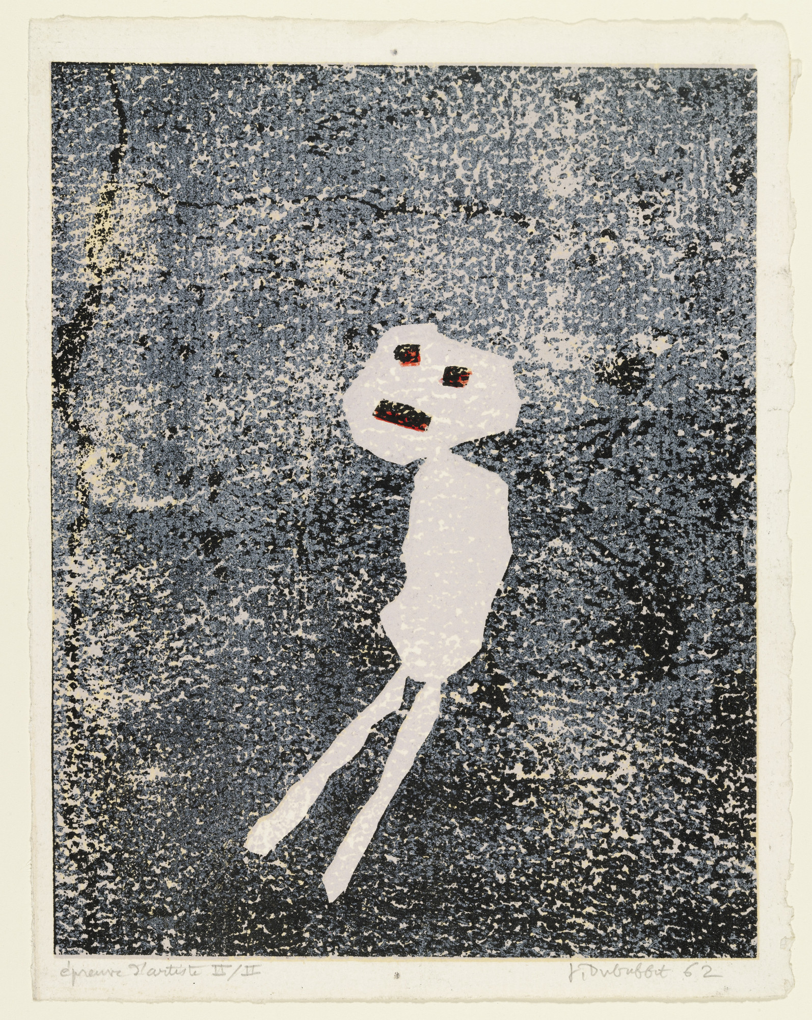 Jean Dubuffet. Frontispiece from Le Mirivis de Naturgies by André