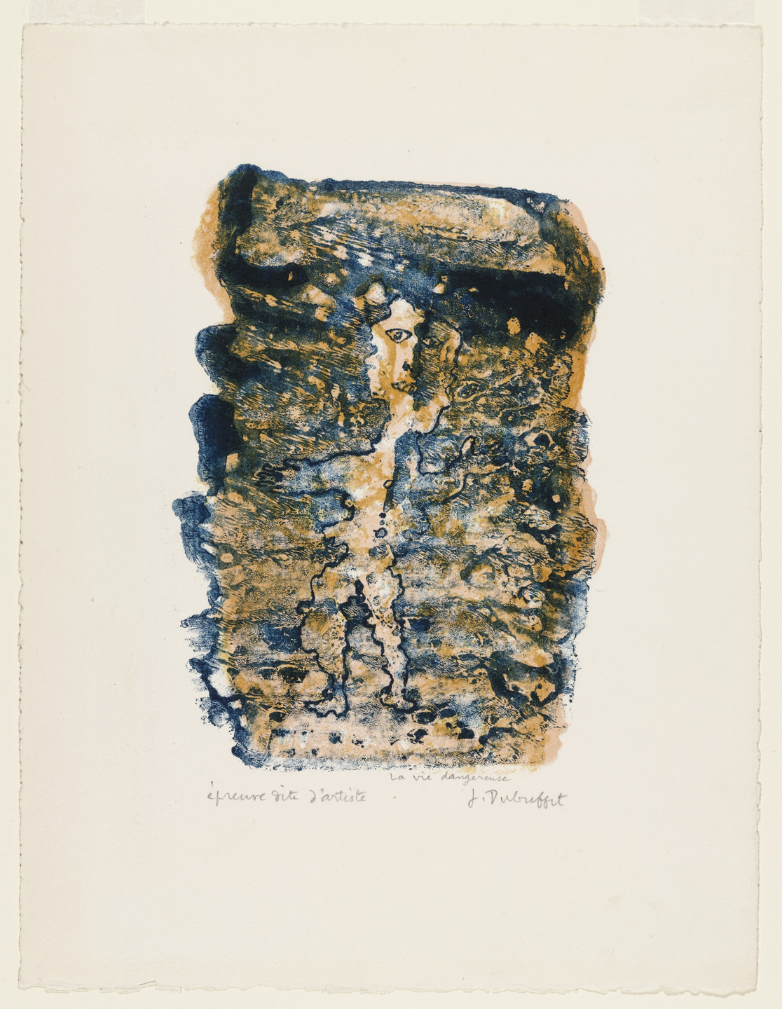 Jean Dubuffet. Dangerous Life (La Vie dangereuse). 1953
