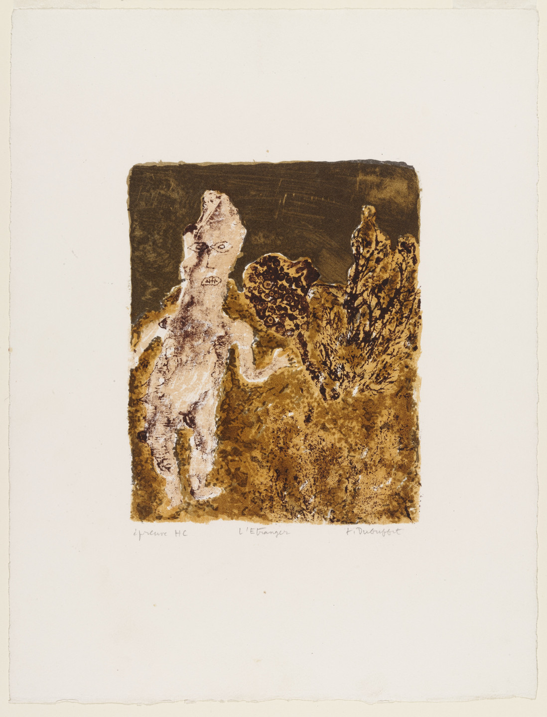 Jean Dubuffet. Foreigner (L&#39;Etranger). 1953
