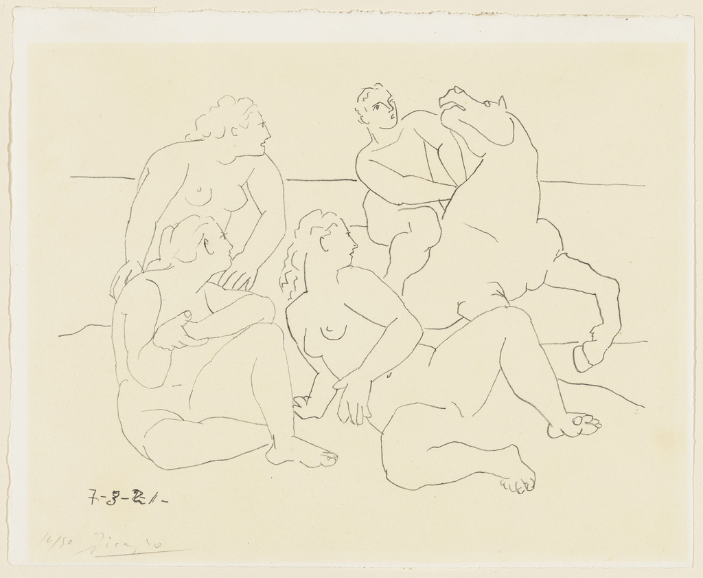 The Horseman (Le Cavalier) from the series Four Lithographs (Quatre lithographies)