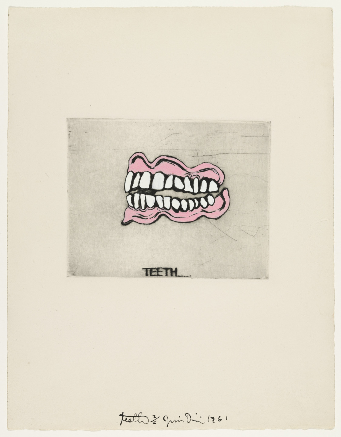 Jim Dine. Teeth fromThese Are Ten Useful Objects Which No One Should Be Without When Traveling. 1961