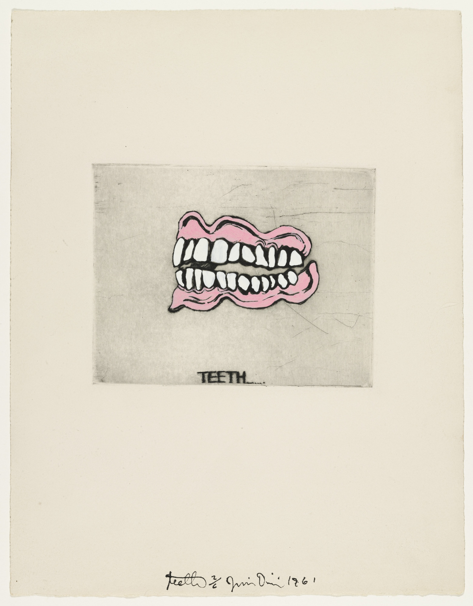 Jim Dine. Teeth from These Are Ten Useful Objects Which No One Should Be Without When Traveling