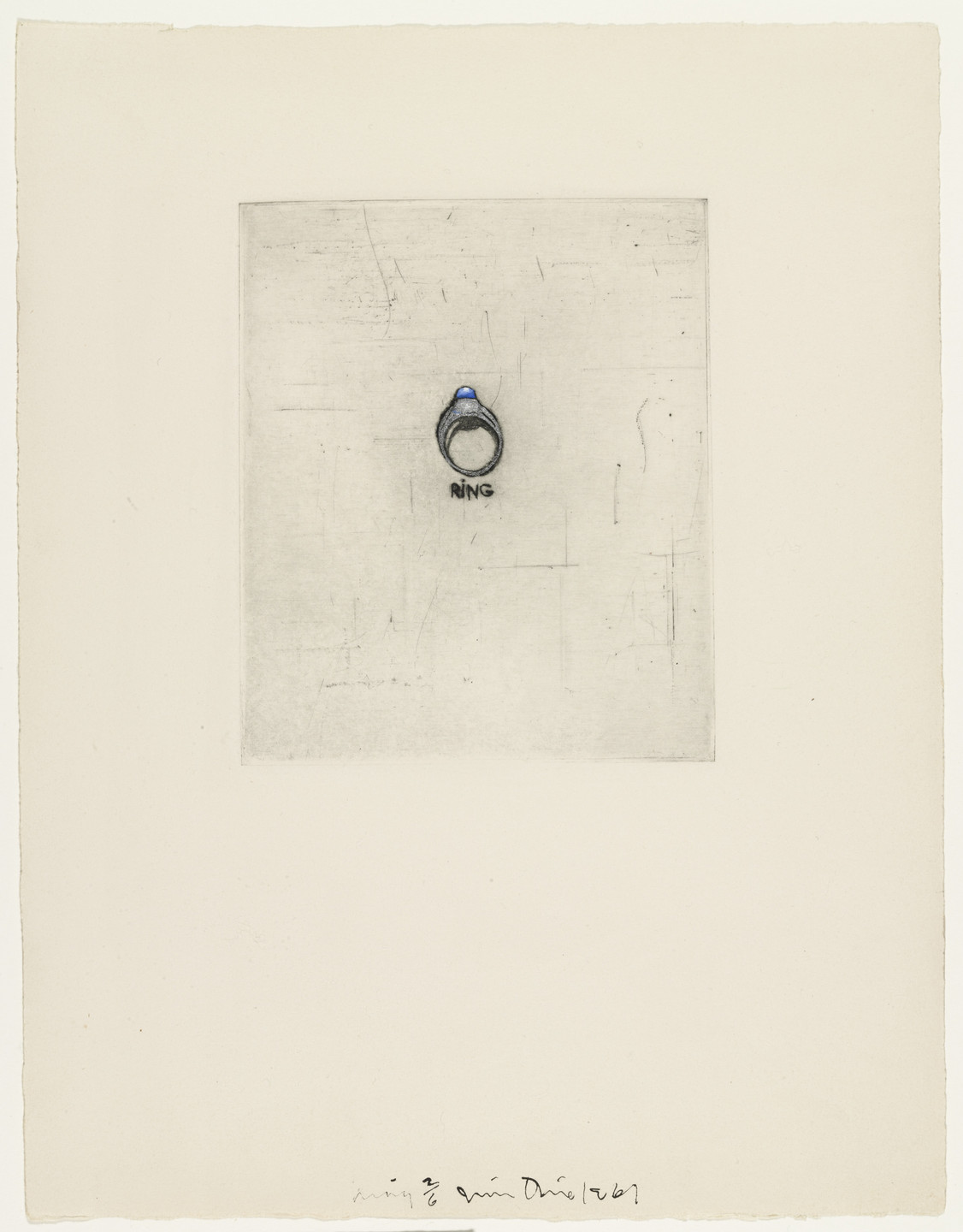 Jim Dine. Ring fromThese Are Ten Useful Objects Which No One Should Be Without When Traveling. 1961